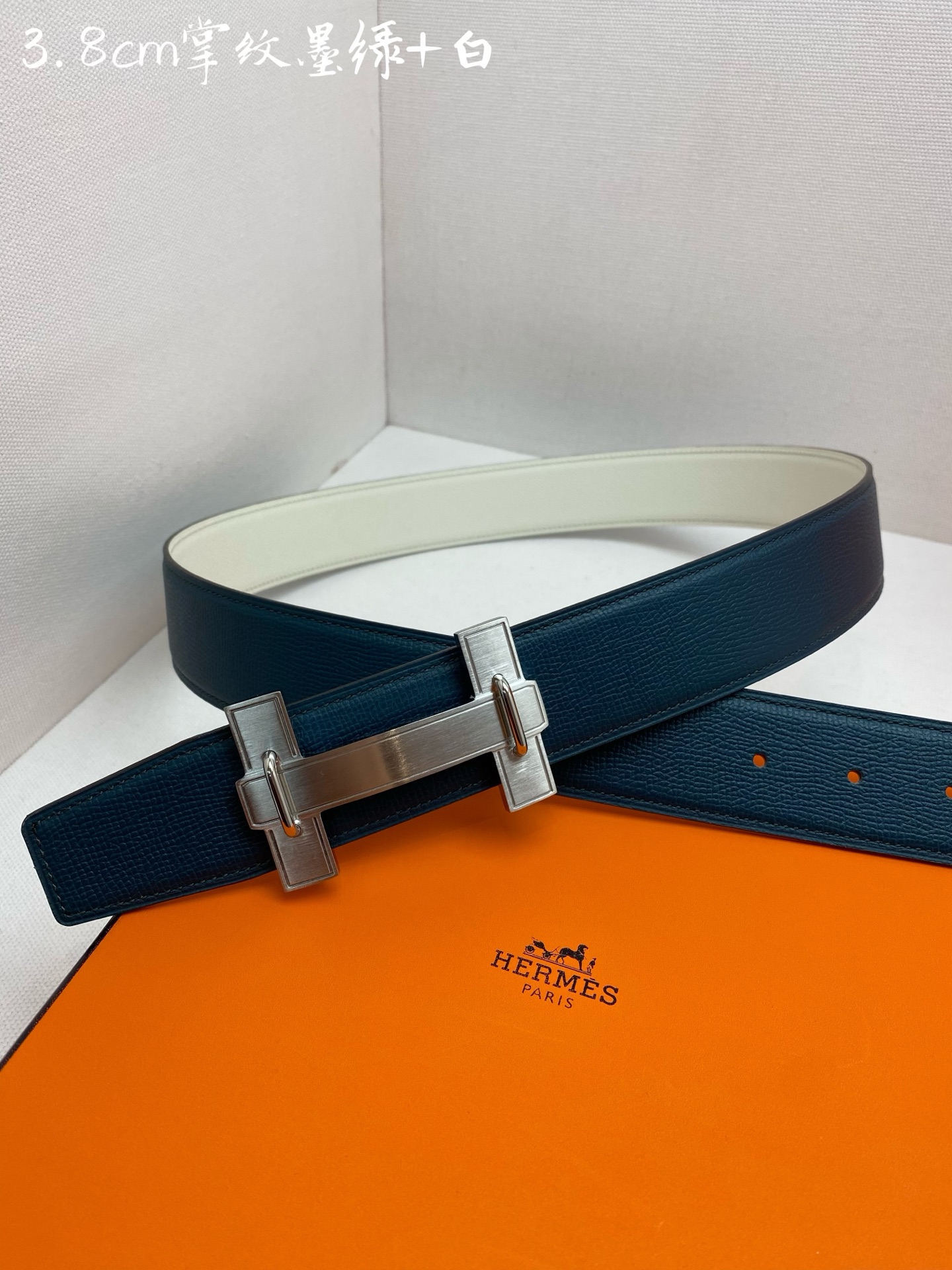 Hermes-38MM 爱马仕专柜同步 进ePsom双面小牛皮 精钢精品五金 双面可用