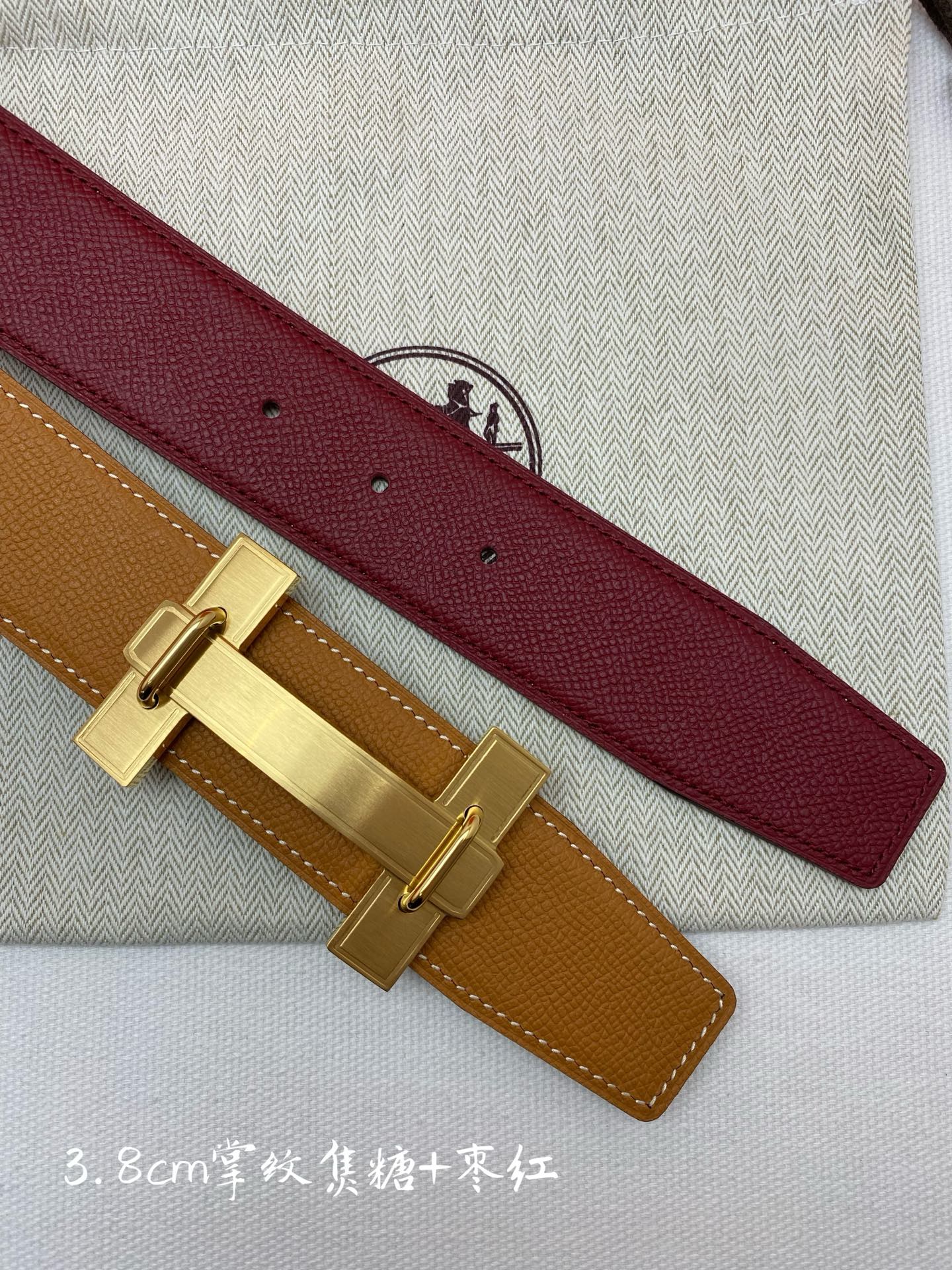 Hermes-38MM 爱马仕专柜同步 进ePsom双面小牛皮 精钢精品五金 双面可用