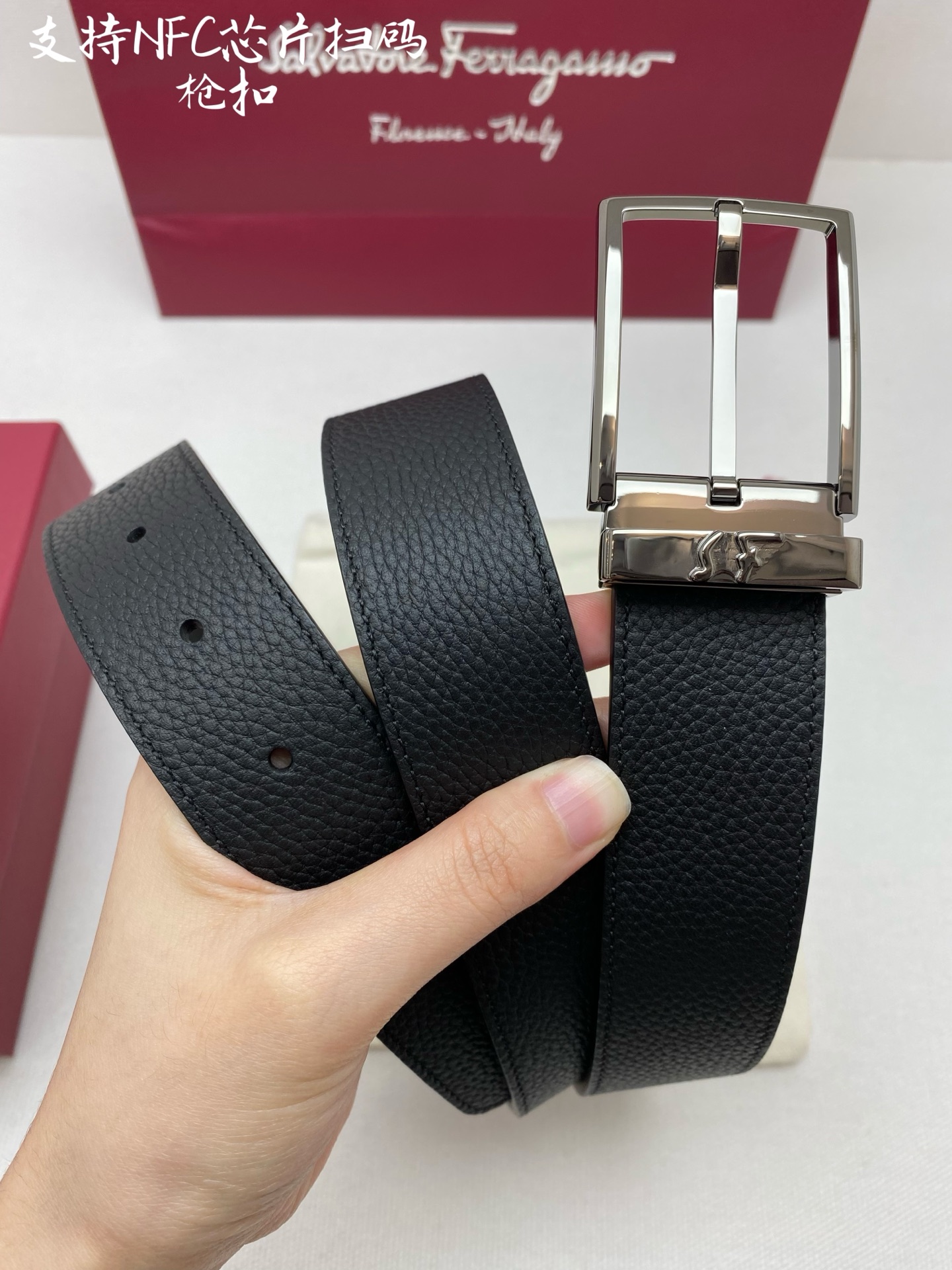 NFC-F3.5cm高级定制款男士皮带 ，双面进口牛皮，自行选择搭配 真材实料 很有质感 时尚经典不失风