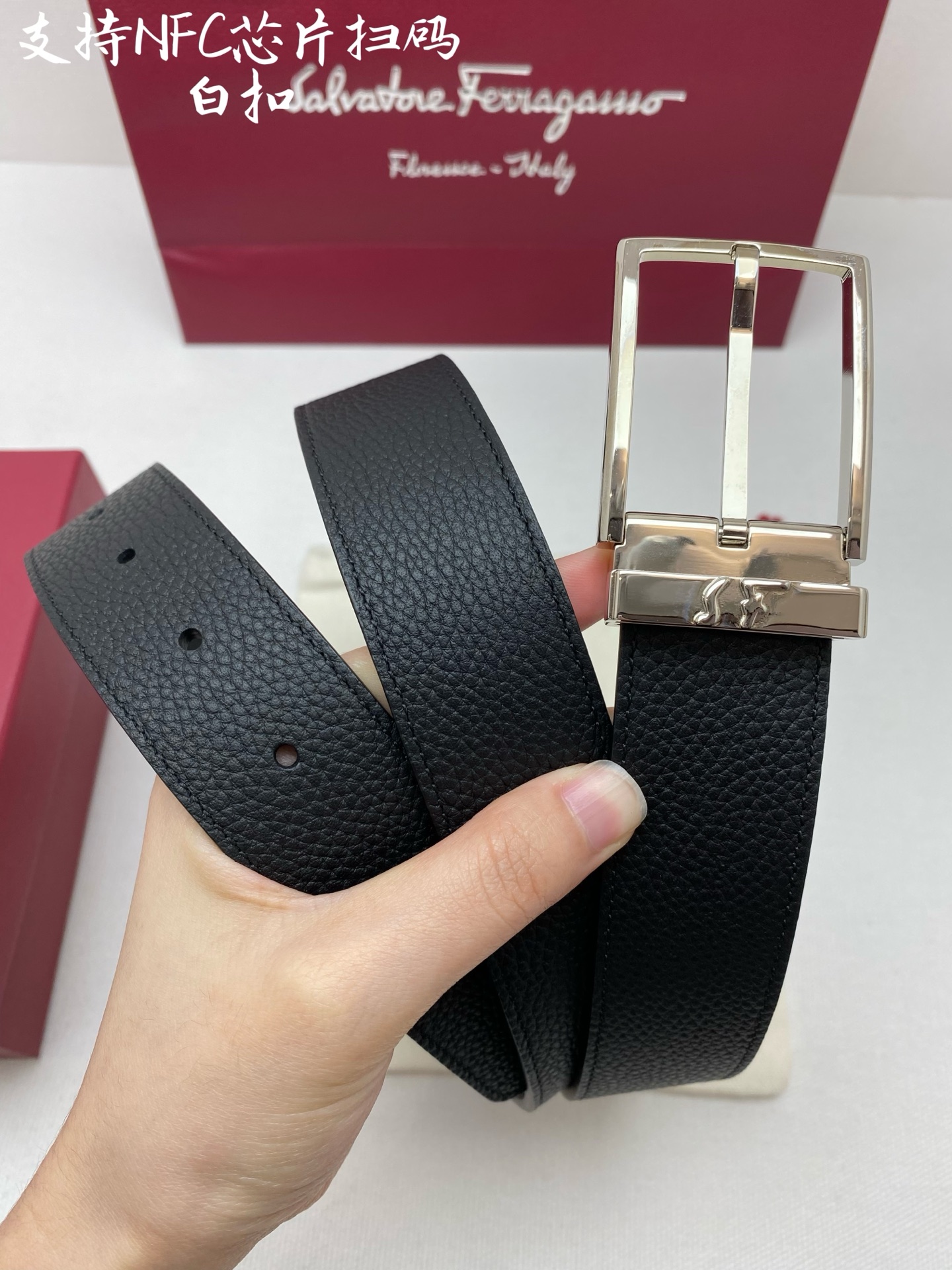 NFC-F3.5cm高级定制款男士皮带 ，双面进口牛皮，自行选择搭配 真材实料 很有质感 时尚经典不失风
