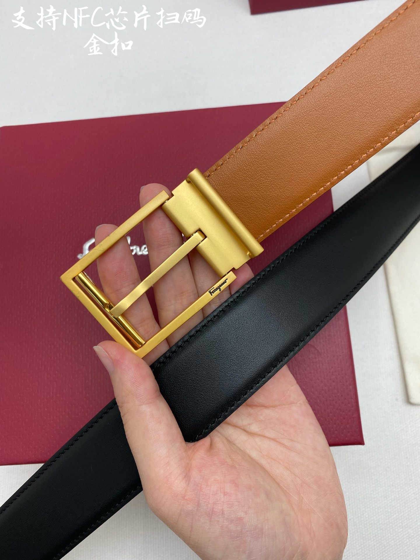 NFC-F3.5cm高级定制款男士皮带 ，双面进口牛皮，自行选择搭配 真材实料 很有质感 时尚经典不失风