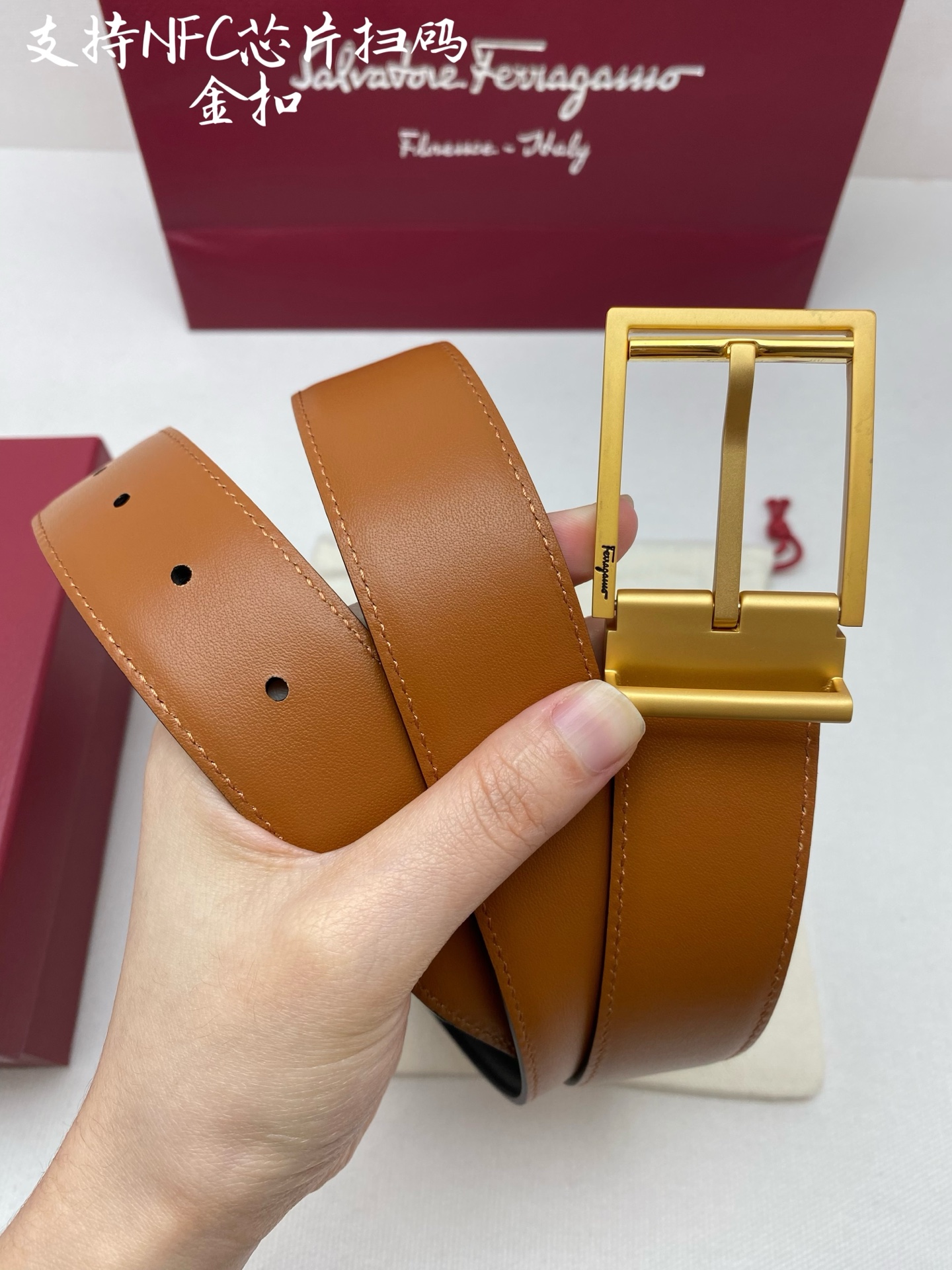 NFC-F3.5cm高级定制款男士皮带 ，双面进口牛皮，自行选择搭配 真材实料 很有质感 时尚经典不失风