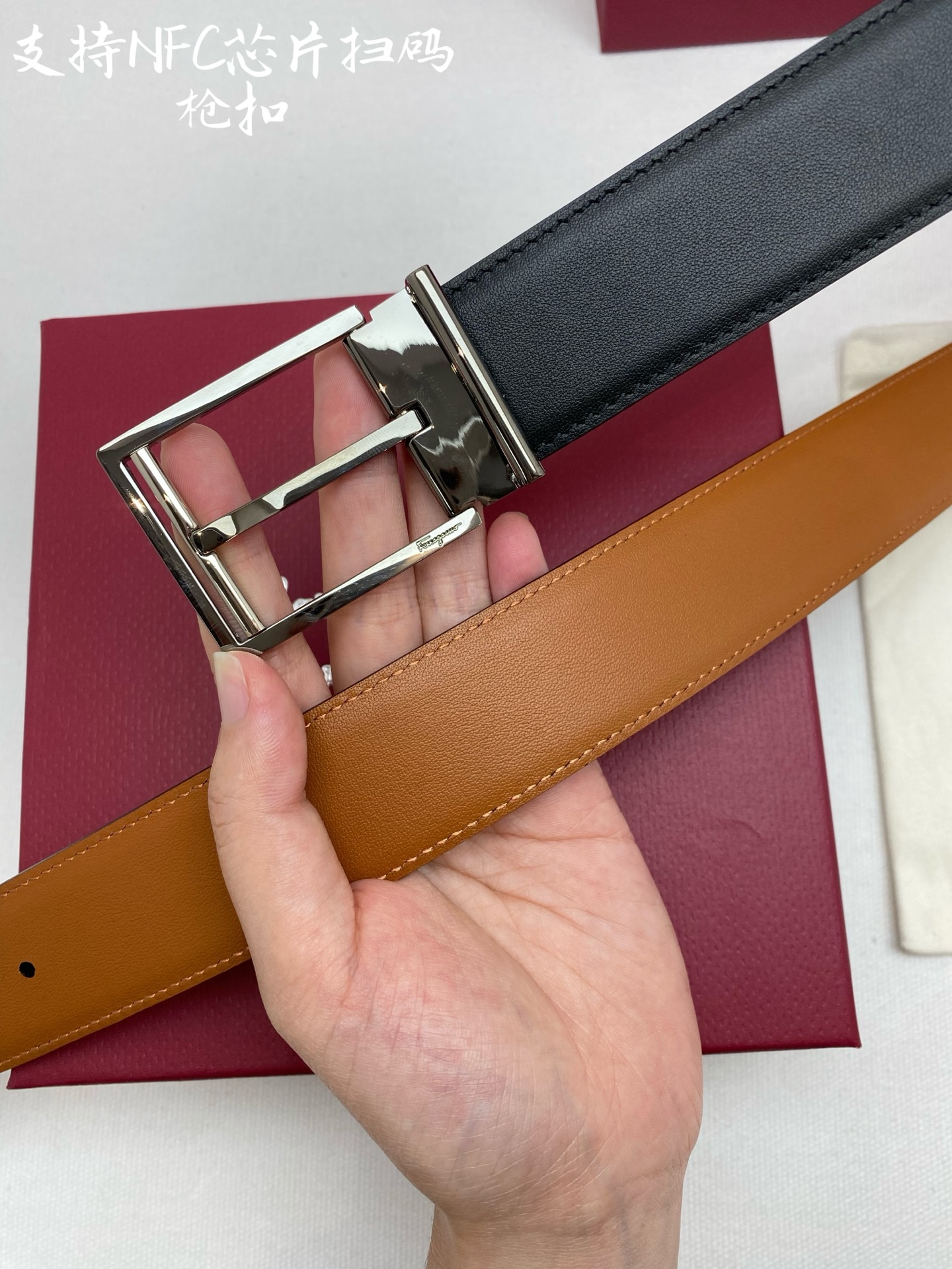 NFC-F3.5cm高级定制款男士皮带 ，双面进口牛皮，自行选择搭配 真材实料 很有质感 时尚经典不失风