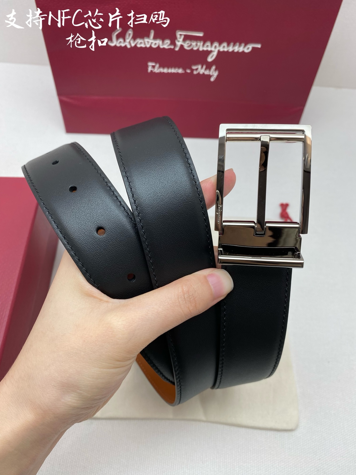 NFC-F3.5cm高级定制款男士皮带 ，双面进口牛皮，自行选择搭配 真材实料 很有质感 时尚经典不失风