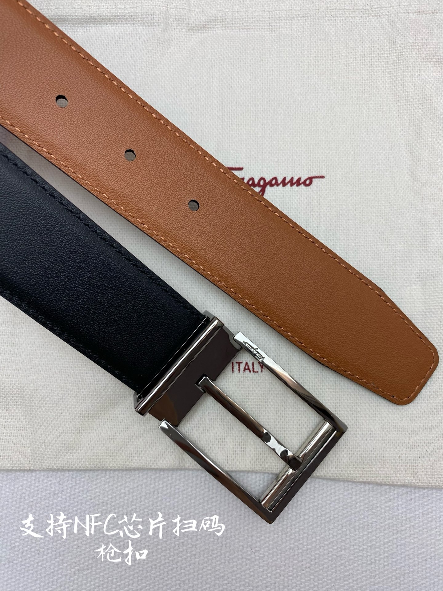 NFC-F3.5cm高级定制款男士皮带 ，双面进口牛皮，自行选择搭配 真材实料 很有质感 时尚经典不失风
