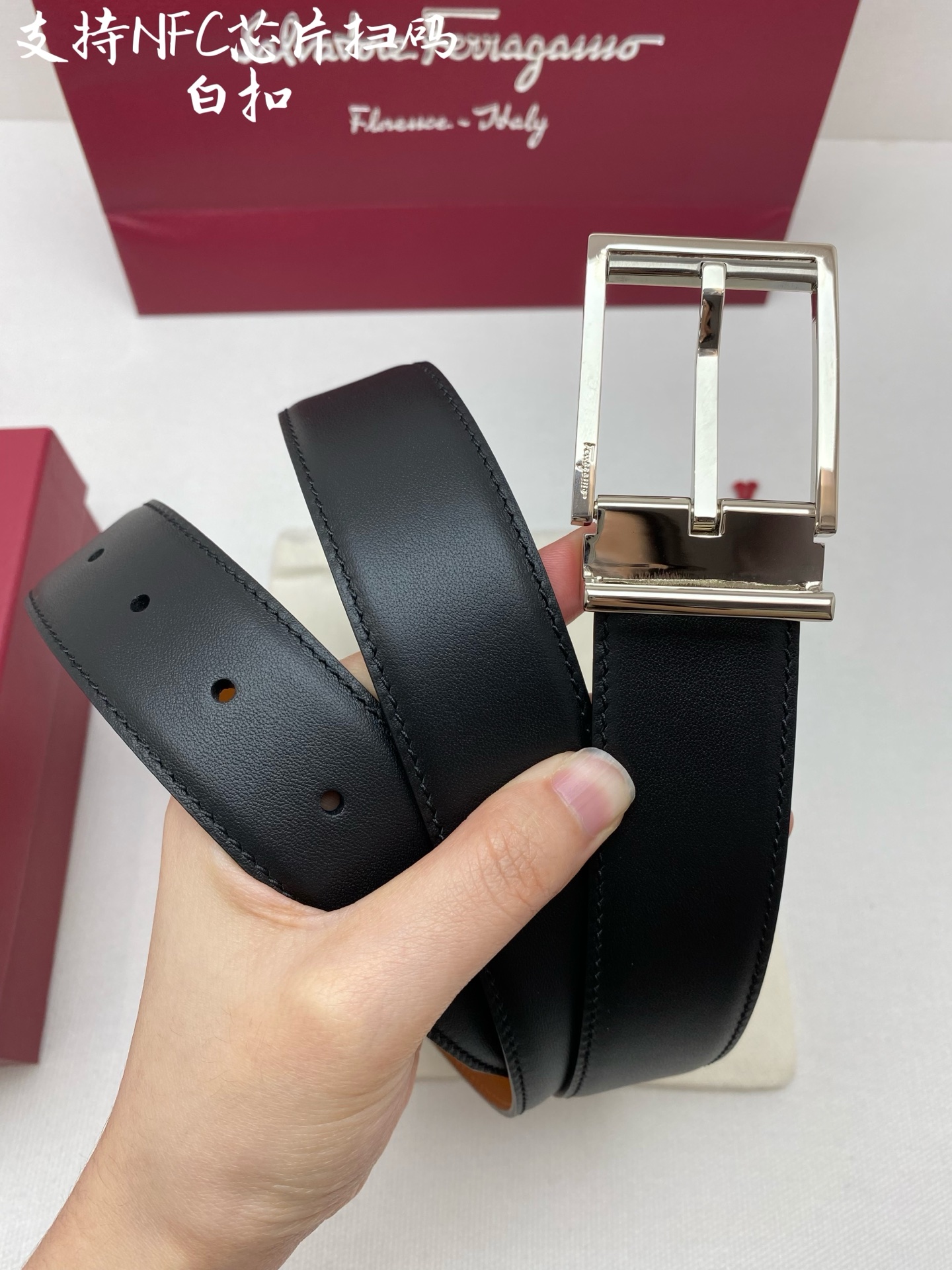 NFC-F3.5cm高级定制款男士皮带 ，双面进口牛皮，自行选择搭配 真材实料 很有质感 时尚经典不失风