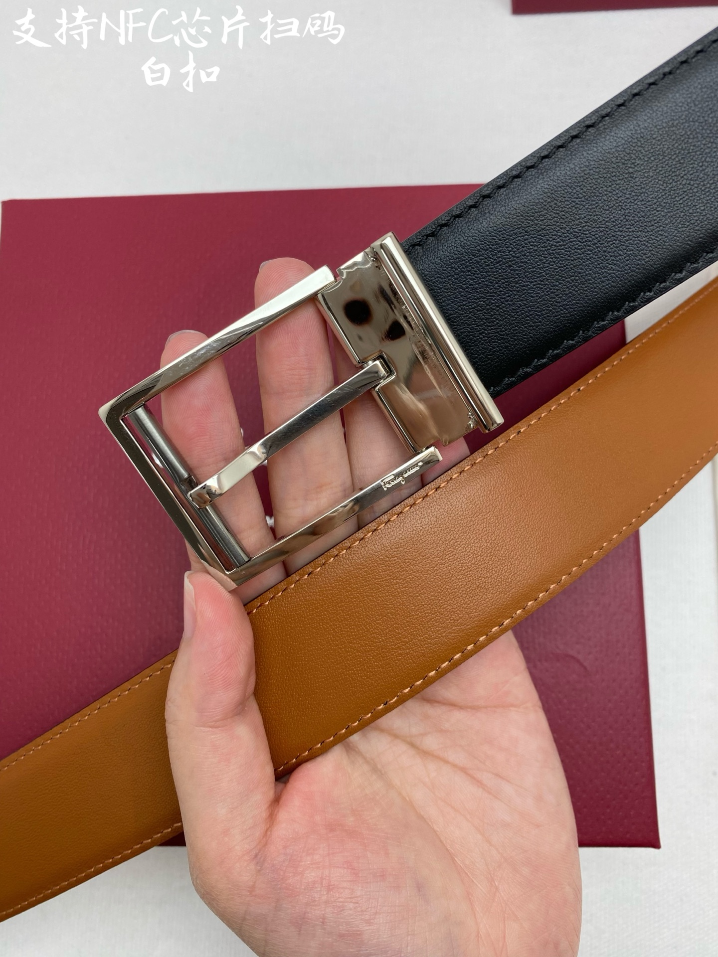 NFC-F3.5cm高级定制款男士皮带 ，双面进口牛皮，自行选择搭配 真材实料 很有质感 时尚经典不失风
