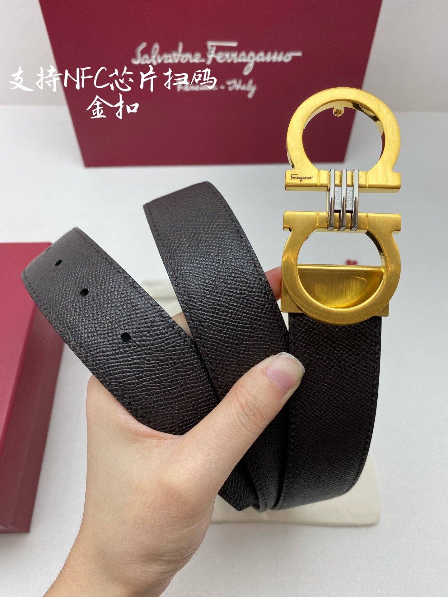 F3.5cm高级定制款男士皮带 ，双面进口牛皮，自行选择搭配 真材实料 很有质感 时尚经典不失风范 可自