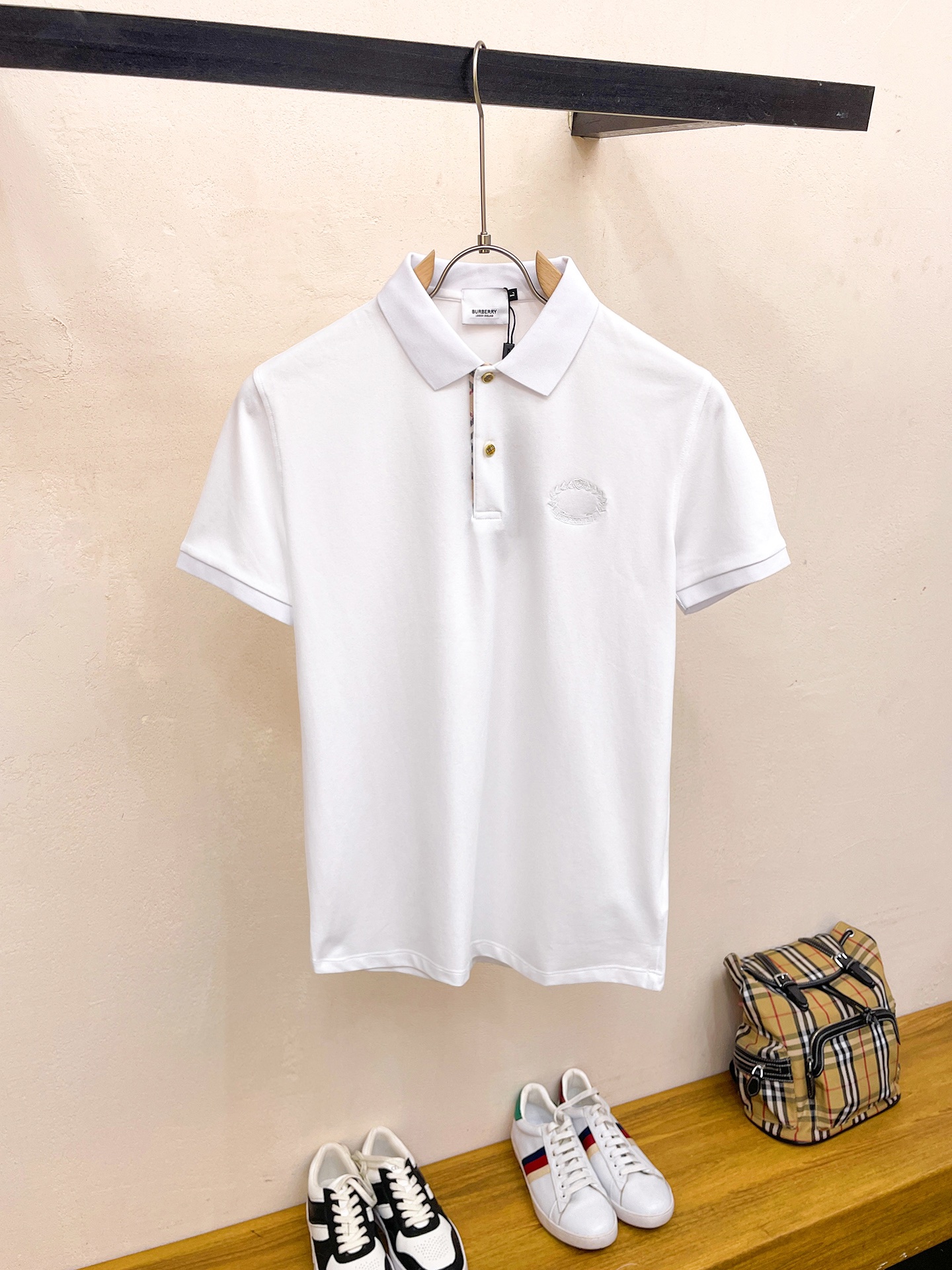 Burberry Knock -off
 Kleding Polo Mannen Katoen Zomercollectie Fashion