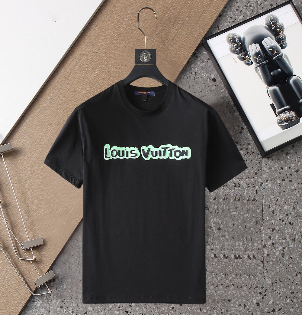 Louis Vuitton Clothing T-Shirt Fashion Short Sleeve