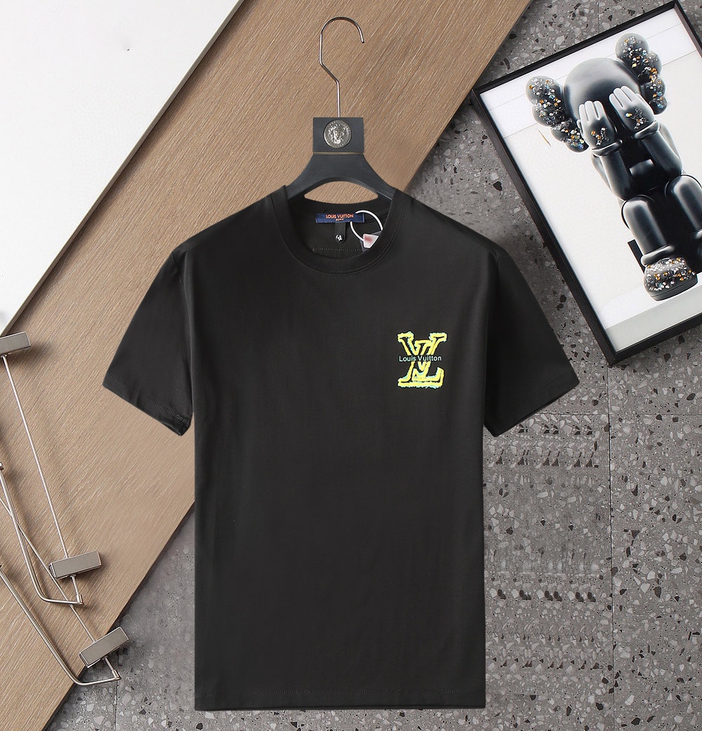 Louis Vuitton Clothing T-Shirt Fashion Short Sleeve