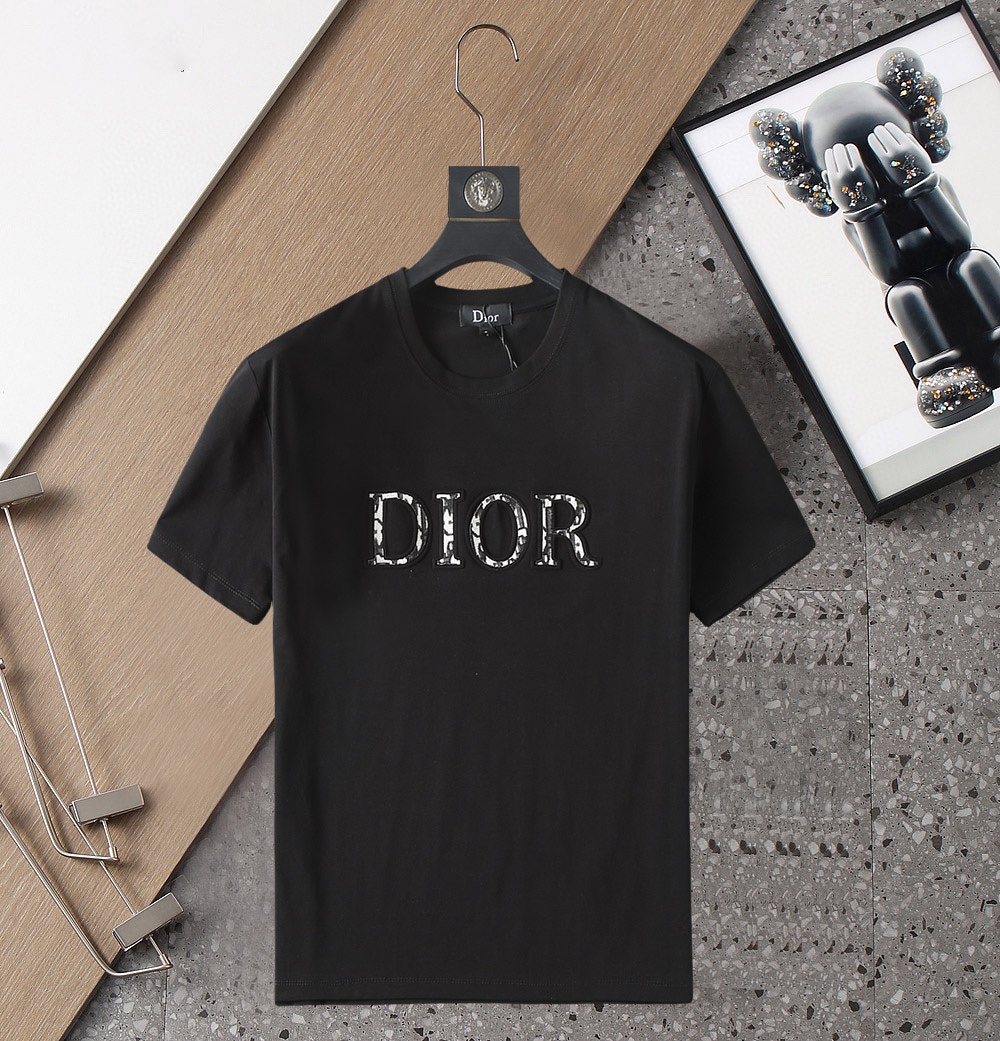 Dior Clothing T-Shirt Fashion Short Sleeve