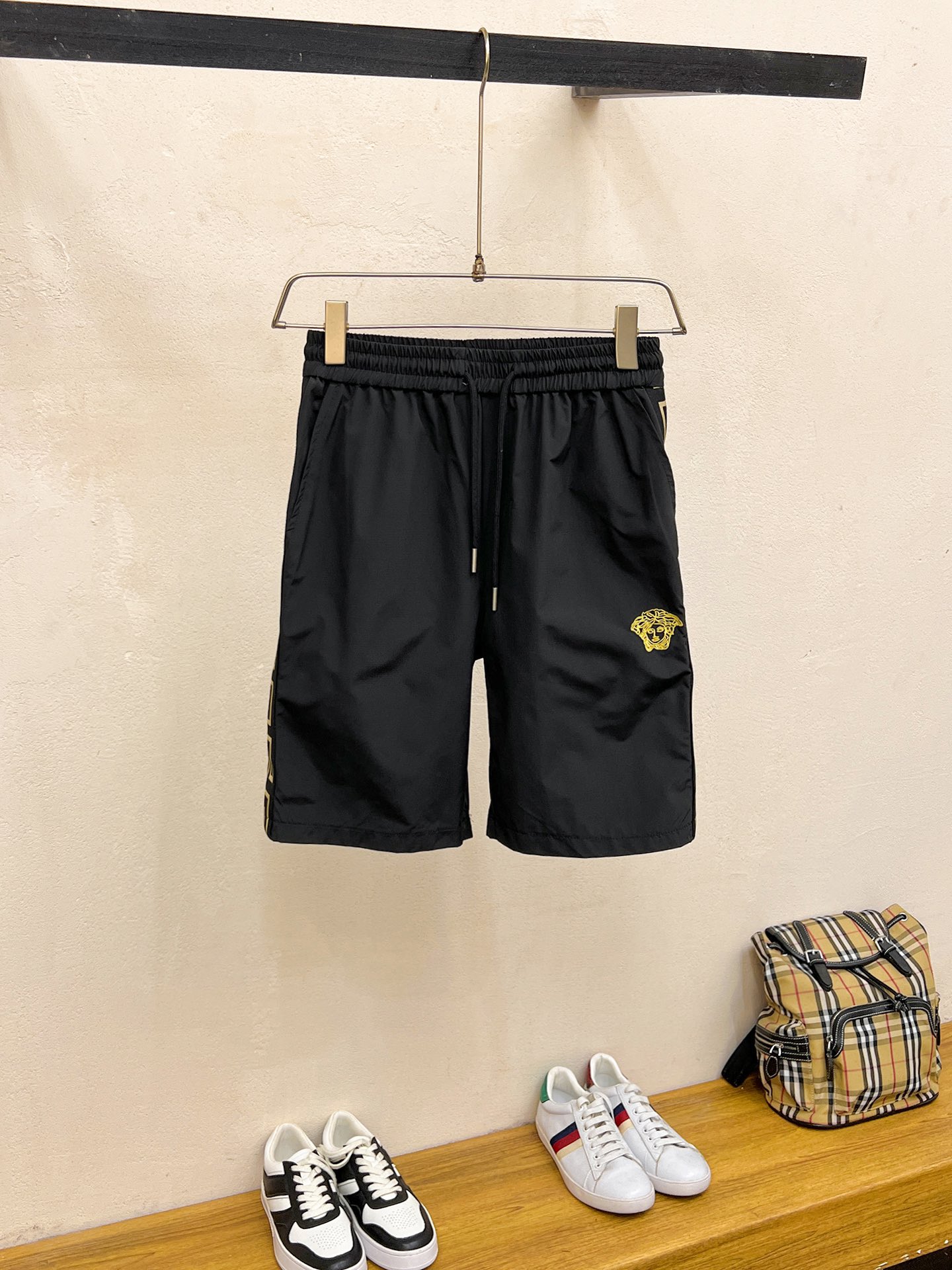 Versace Kleding Korte Broek Mannen Zomercollectie Casual