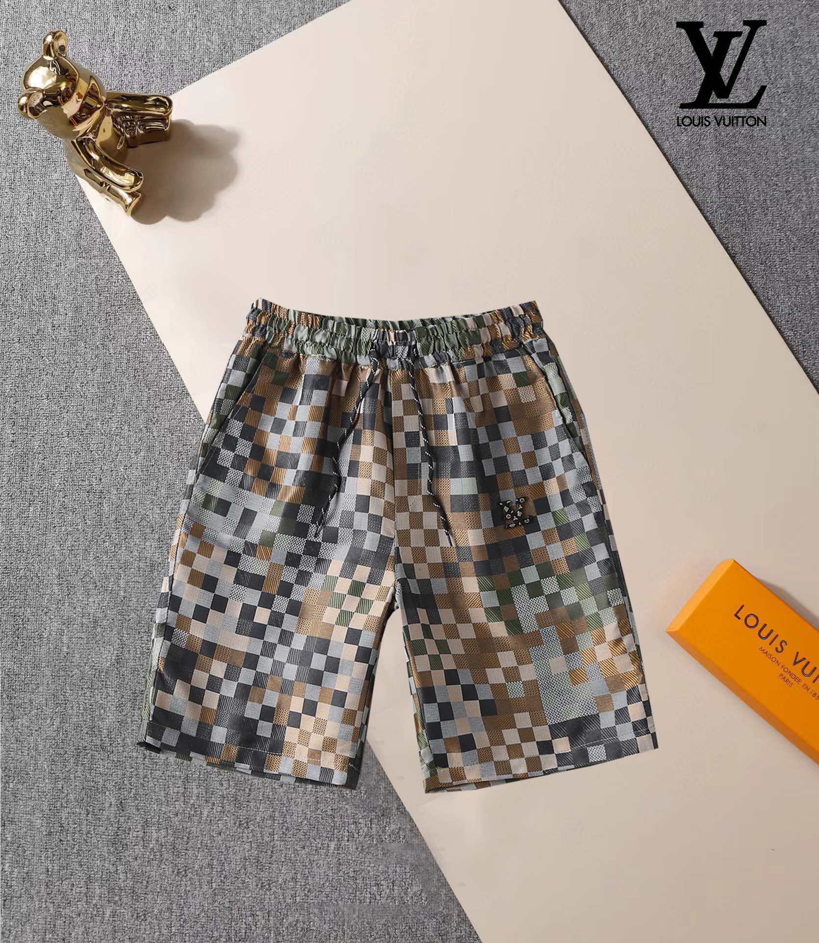 Louis Vuitton spiegelkwaliteit
 Kleding Korte Broek Mannen Zomercollectie Casual