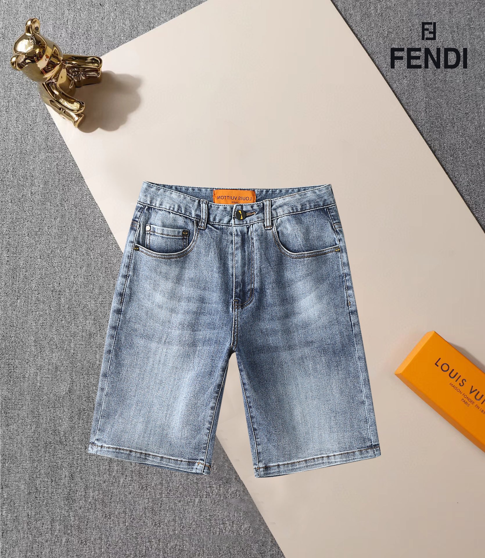 Fendi Kleding Spijkerbroek Korte Broek Mannen Zomercollectie