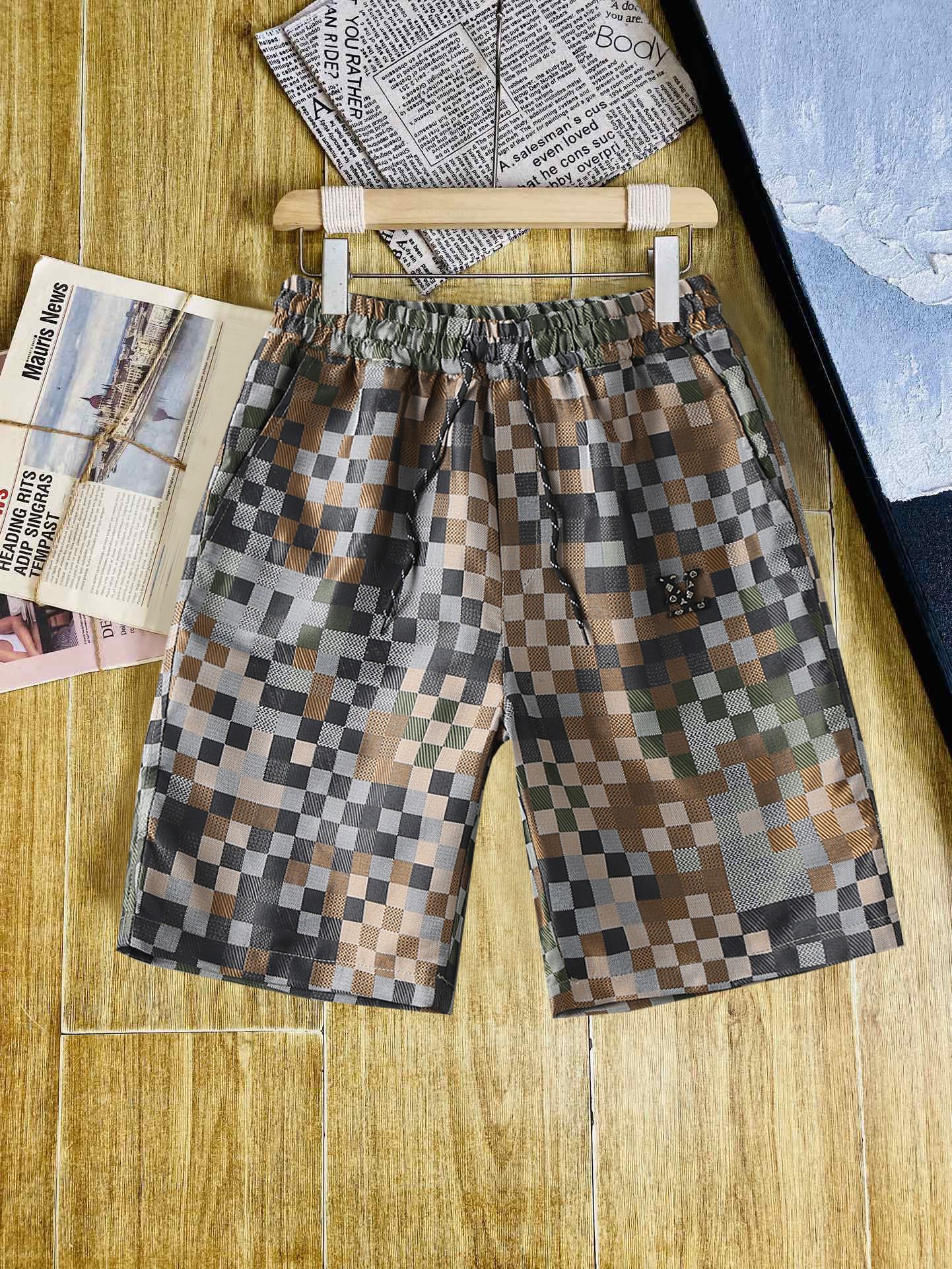 Louis Vuitton Kleding Korte Broek Mannen Zomercollectie Casual