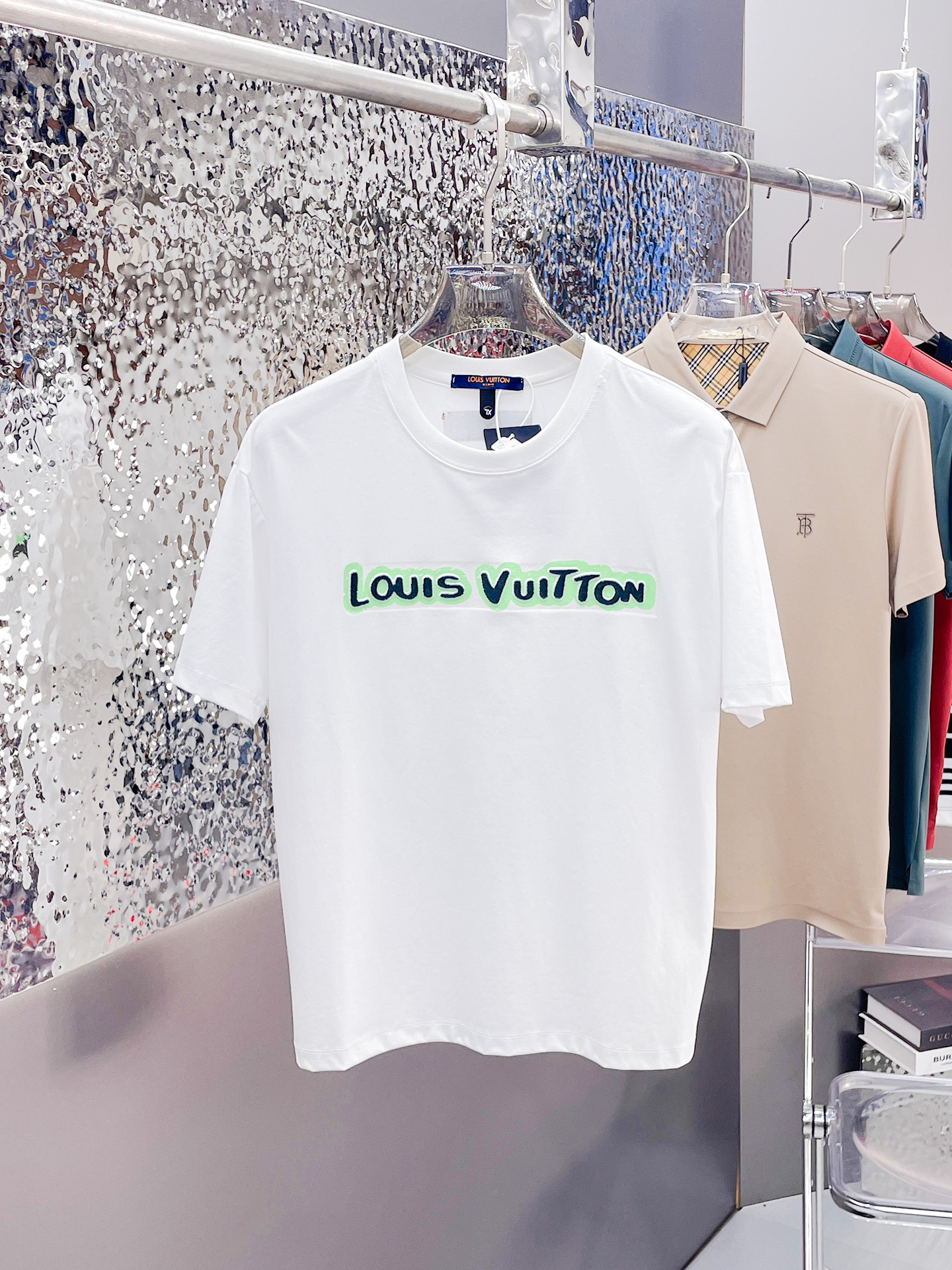 Louis Vuitton Kleding T-Shirt Katoen Gemerceriseerd katoen Lente/Zomercollectie Korte mouw