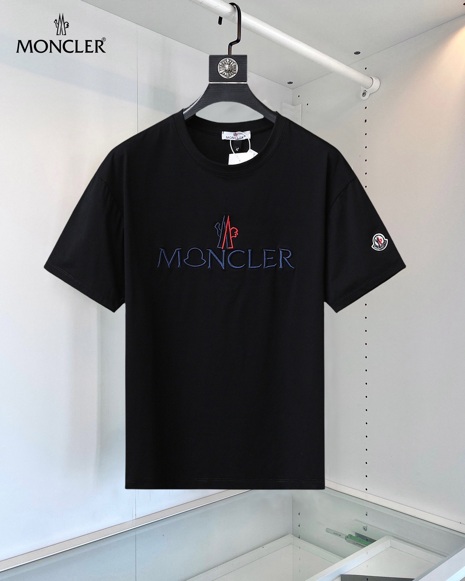 Moncler Kleding T-Shirt Katoen Lente/Zomercollectie Korte mouw