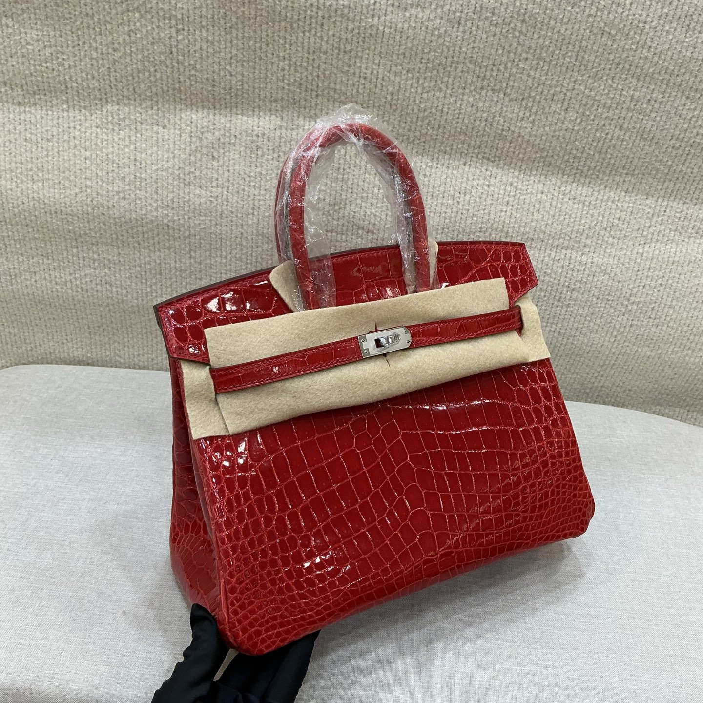 NO:919378,Spot real shot high-gloss platinum 25 heart red silver buckle, Hermes, hermes, Hermes,19860909现货实拍高光铂金25 心红 银扣,爱马仕,hermes,Hermes,,Bag