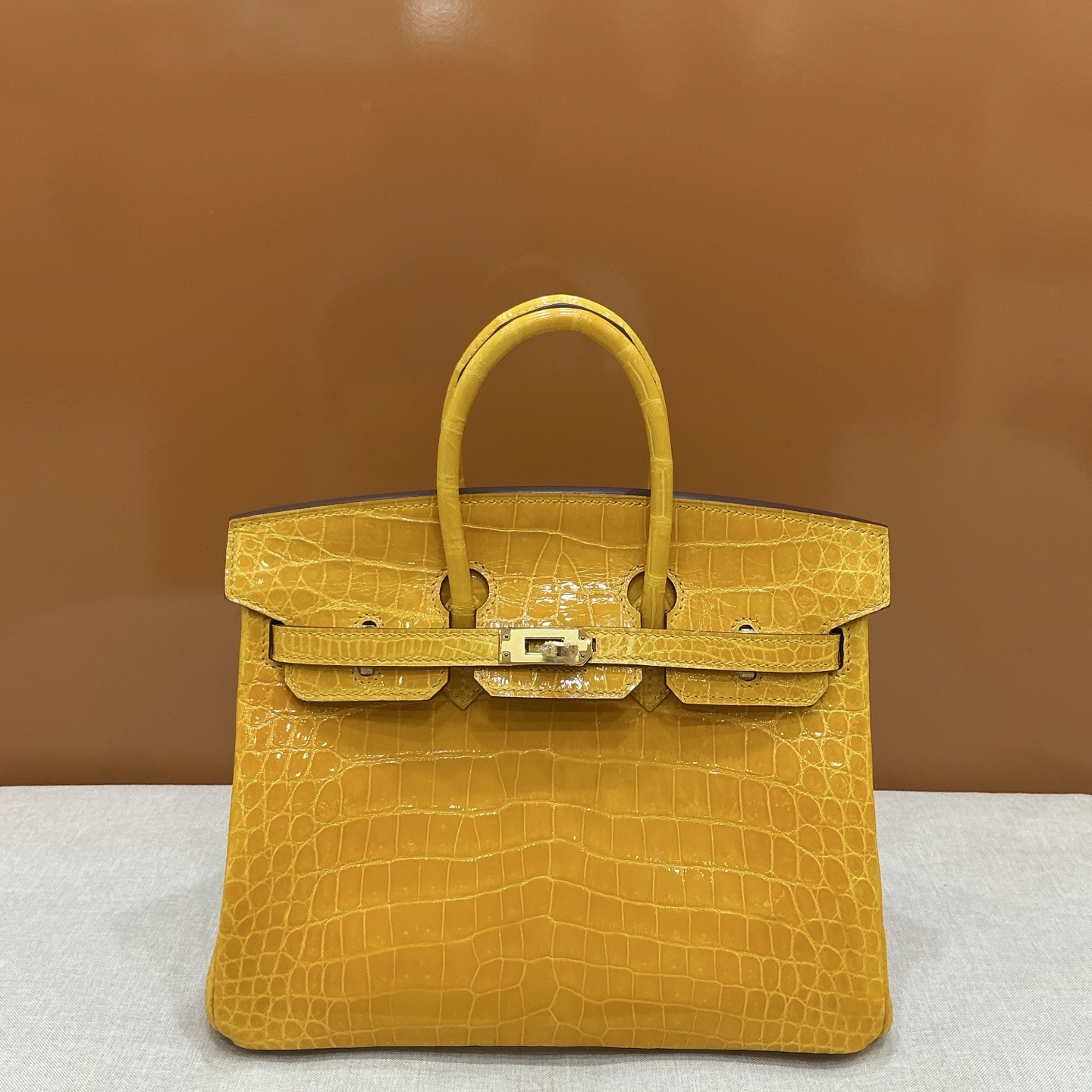 NO:919400,Spot real shot high gloss platinum 25 ~ lemon yellow gold buckle, Hermes, hermes, Hermes,19860909现货实拍高光铂金25~柠檬黄 金扣,爱马仕,hermes,Hermes,,Bag