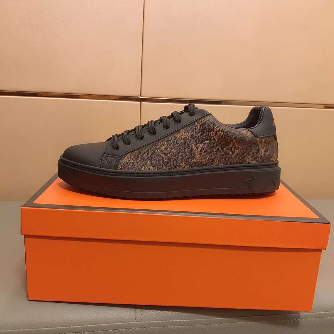 Louis Vuitton Casual Shoes Men Pig Skin Rubber Casual