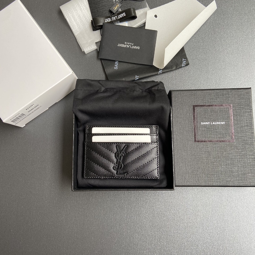 NO:183791,[Excellent hardware original leather] MATELASSE grain-imprinted leather card bag Quilted wallet with iconic metal logo Black gun tone metal hardware. 5 card slots No.: 423291 Size: w10.5×h7.5cm, wallet/handbag19860909【特级五金原厂皮】 MATELASSE粒面壓印皮革卡包 絎縫錢包配以標志性金屬標志 黑枪色調金屬五金. 5個卡片槽 编号:423291 尺寸:w10.5×h7.5cm,钱夹/手包,Bag