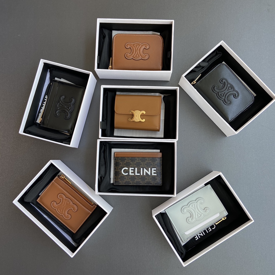 NO:671125,[Special grade pure steel hardware original leather] TRIOMHE glossy leather card holder/Xiao Sai Xiao Sai combination picture, celine wallet, celine, wallets19860909【特级纯钢五金原厂皮】 TRIOMHE亮泽皮革卡包/小赛 小賽組合圖,celine钱包,celine,wallets,欧美剧