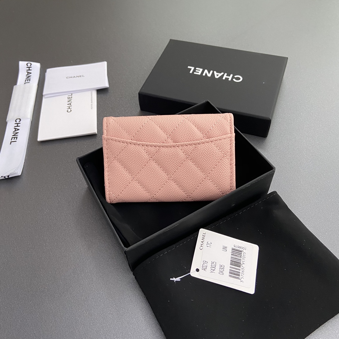 [Chanel Wallets]Xiaoxiang premium Italian pinege with zipper : w11h7cmColo