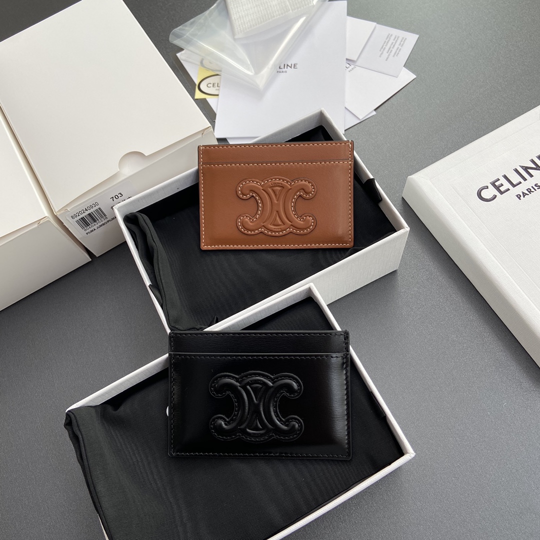 NO:201592,[Excellent pure steel hardware original leather] TRIOMHE leather card bag/Xiaosai No.: 10B703EMJ.04LU 703, Celine wallet, celine, wallets19860909【特级纯钢五金原厂皮】 TRIOMHE皮革卡包/小赛 编号:10B703EMJ.04LU 703,赛琳钱包,celine,wallets,Bag