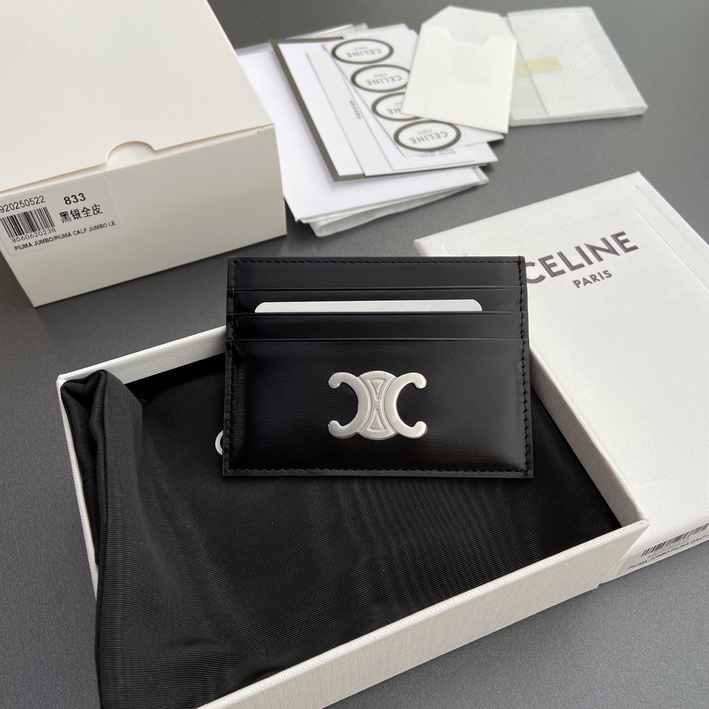 NO:341261,【Original leather of premium pure steel hardware】 TRIOMPHE shiny cowhide leather card bag/zipper lock 1 flat pocket 6 card grater No.: 10L 832 CQH.04LU833 833 Silver buckle black full leather Size: w11×8cm, Celine wallet, celine, wallets, cowhide19860909【特级纯钢五金原厂皮】 TRIOMPHE亮泽牛皮革卡包/ 拉链锁闭 1个扁平口袋 6个卡糟 编号:10L 832 CQH.04LU833 833 银扣黑色全皮 尺寸:w11×8cm,赛琳钱包,celine,wallets,cowhide,Bag