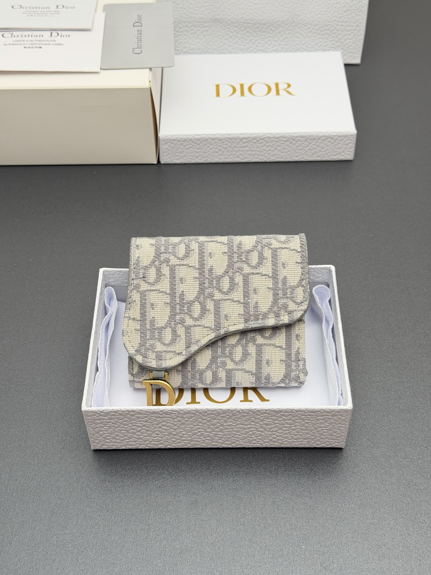 Dior Bloom马鞍钱包系列这款Bloom马鞍钱包精巧实用