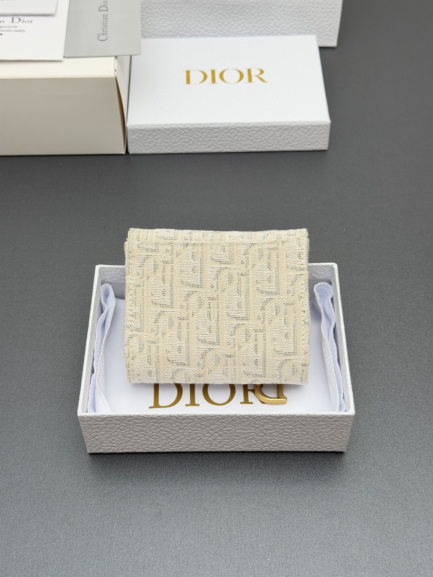 Dior Bloom马鞍钱包系列这款Bloom马鞍钱包精巧实用