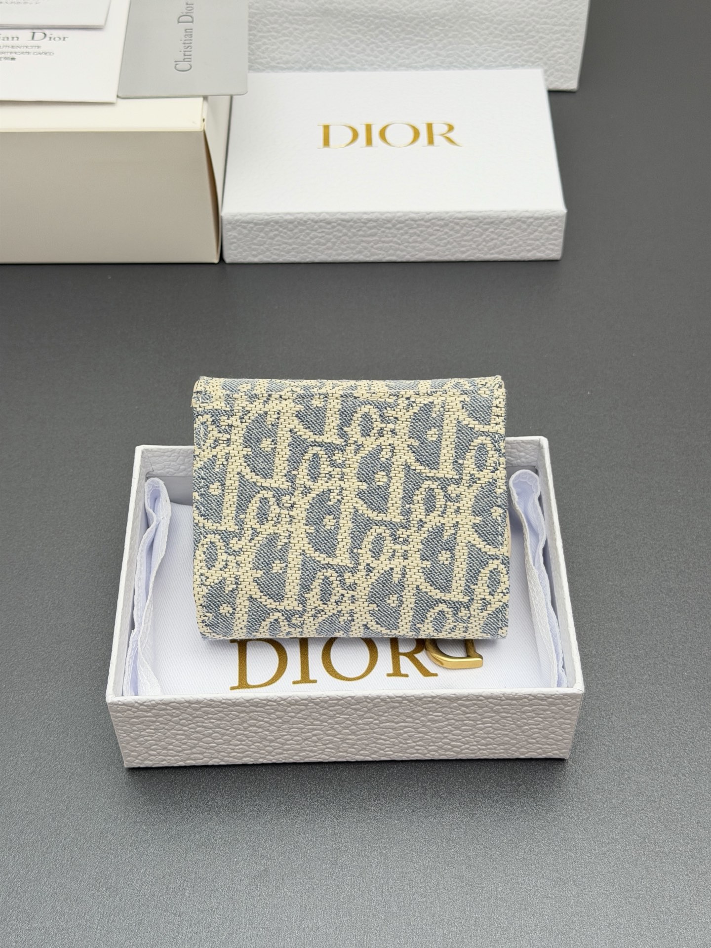 Dior Bloom马鞍钱包系列这款Bloom马鞍钱包精巧实用