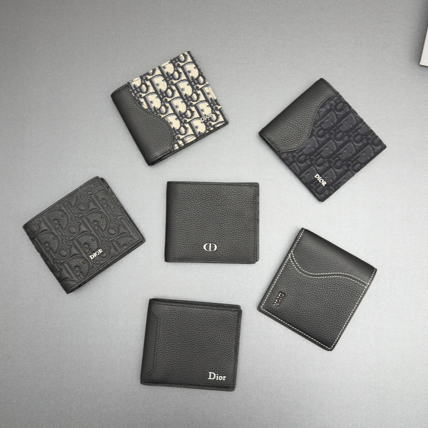 Dior Cannage Oblique Compact Wallet Assortment