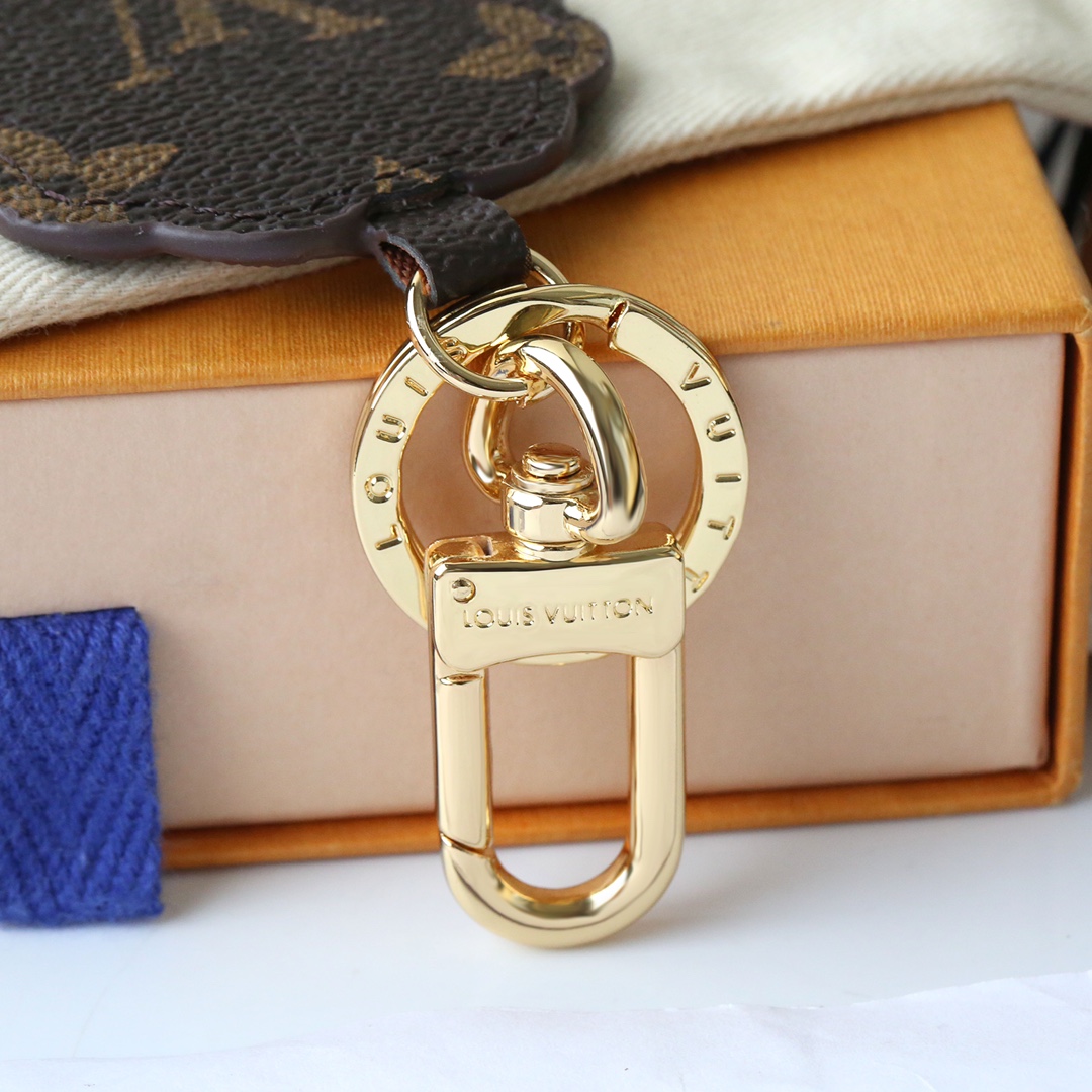 Detail shot of the Lion design of the keychain