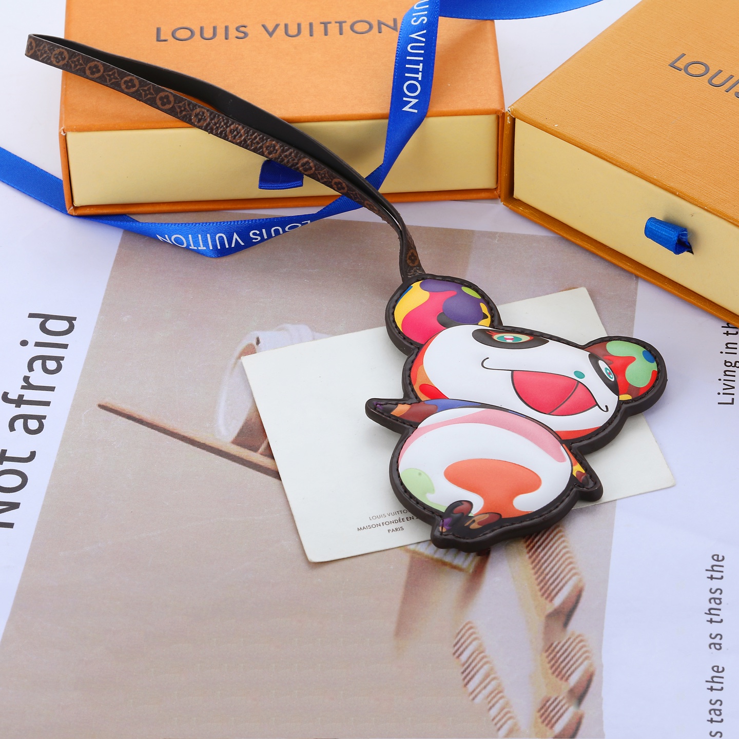 NO:687787,70 lv pendant - Lvjia's new LOUIS VUITTON x Murakami co-branded letter cartoon design panda pendant new leather + LV1986090970 lv挂饰 -驴家新款LOUIS VUITTON x村上隆联名款字母卡通设计熊猫挂件上新 皮革+LV X TM SUERFLAT ANDA村上隆钥匙扣经典老花汲取色彩灵感图案联名款,单品首饰    ,louis vuitton,louis vuitton,louis vuitton,louis vuitton,keych,accessory