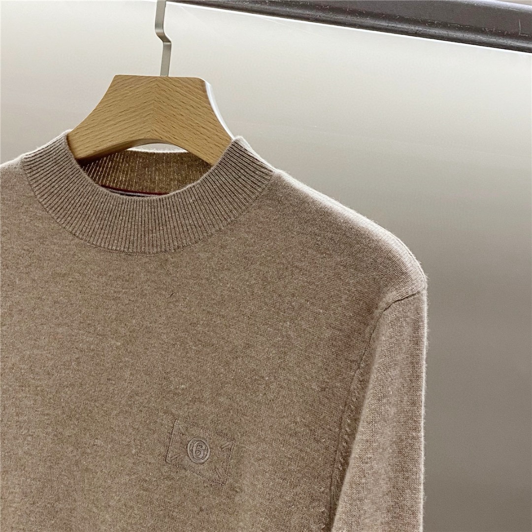 MM6 AW秋冬新款进口百分百美利奴羊毛线衣，贸易公司渠道稀出，同步官网发售！MM6新款毛衣以其独特的设