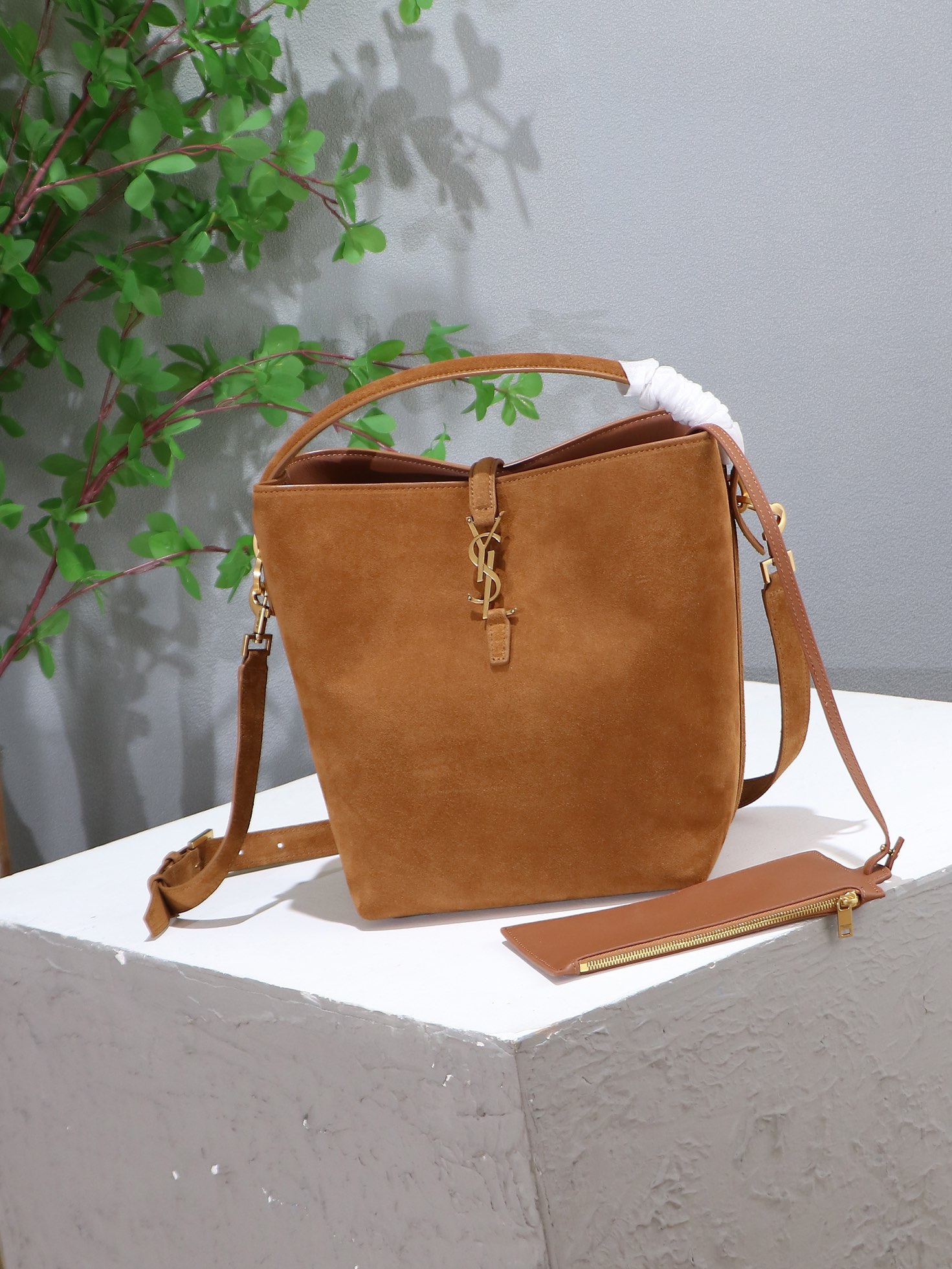 【Modelo gamuza】Piel de ante P LE 5À7 serie nuevo bolso cubo súper bonito con asa_ Nuevo estilo, gamuza y piel de vaca …