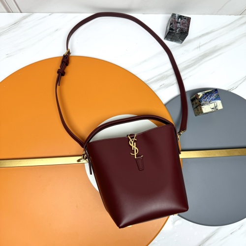 Saint Laurent LE 37 Small Bucket Bag, Italian Leather, Burgundy 1 Saint Laurent LE 37 Small Bucket Bag, Italian Leather, Burgundy