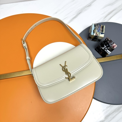 Yves Saint Laurent Solferino Medium Box Leather Shoulder Bag - Elegant Design 1 Yves Saint Laurent Solferino Medium Box Leather Shoulder Bag - Elegant Design