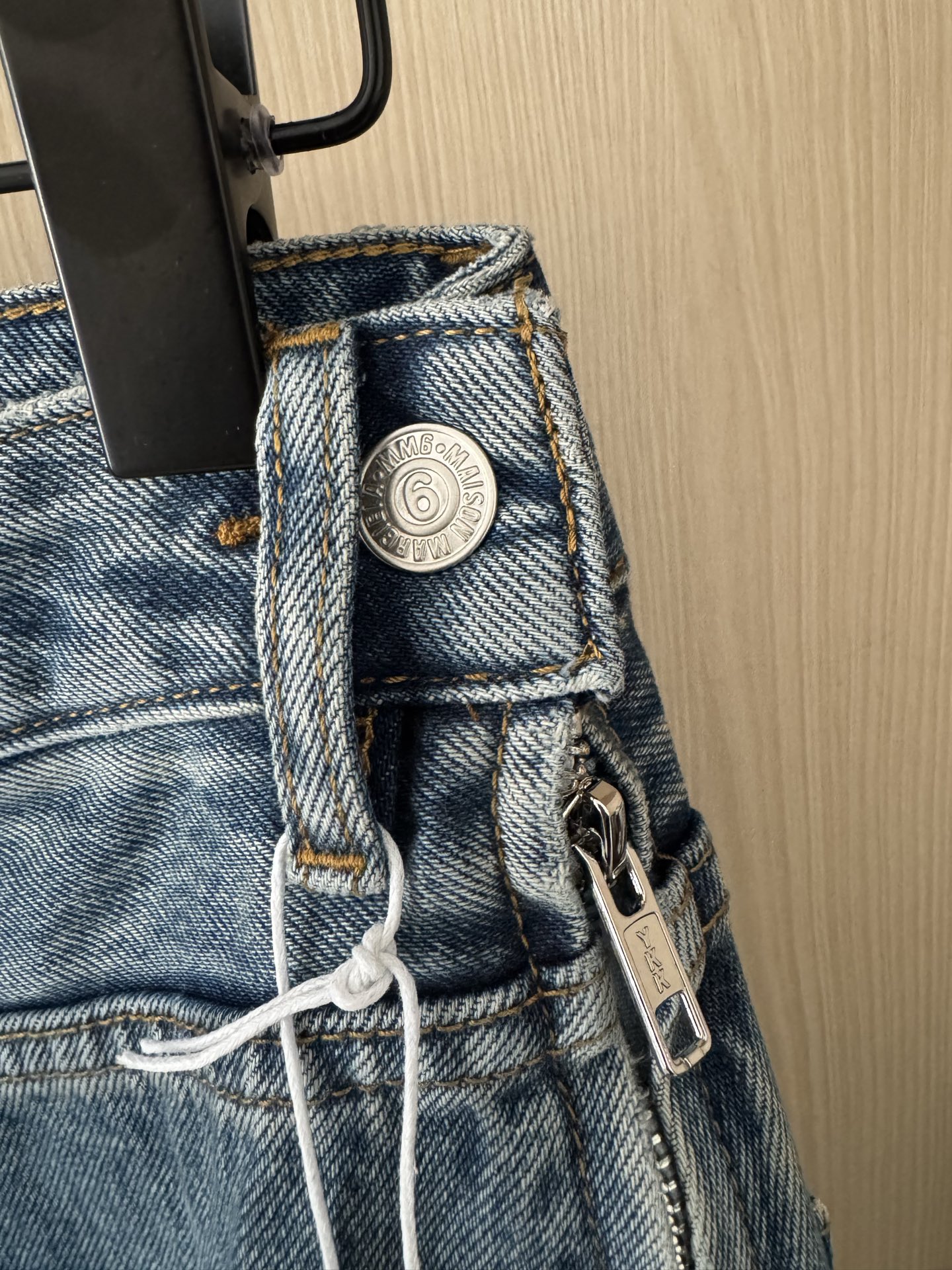 MM6 25秋冬新款 前后反穿直筒牛仔裤 设计感十足 高版本sml