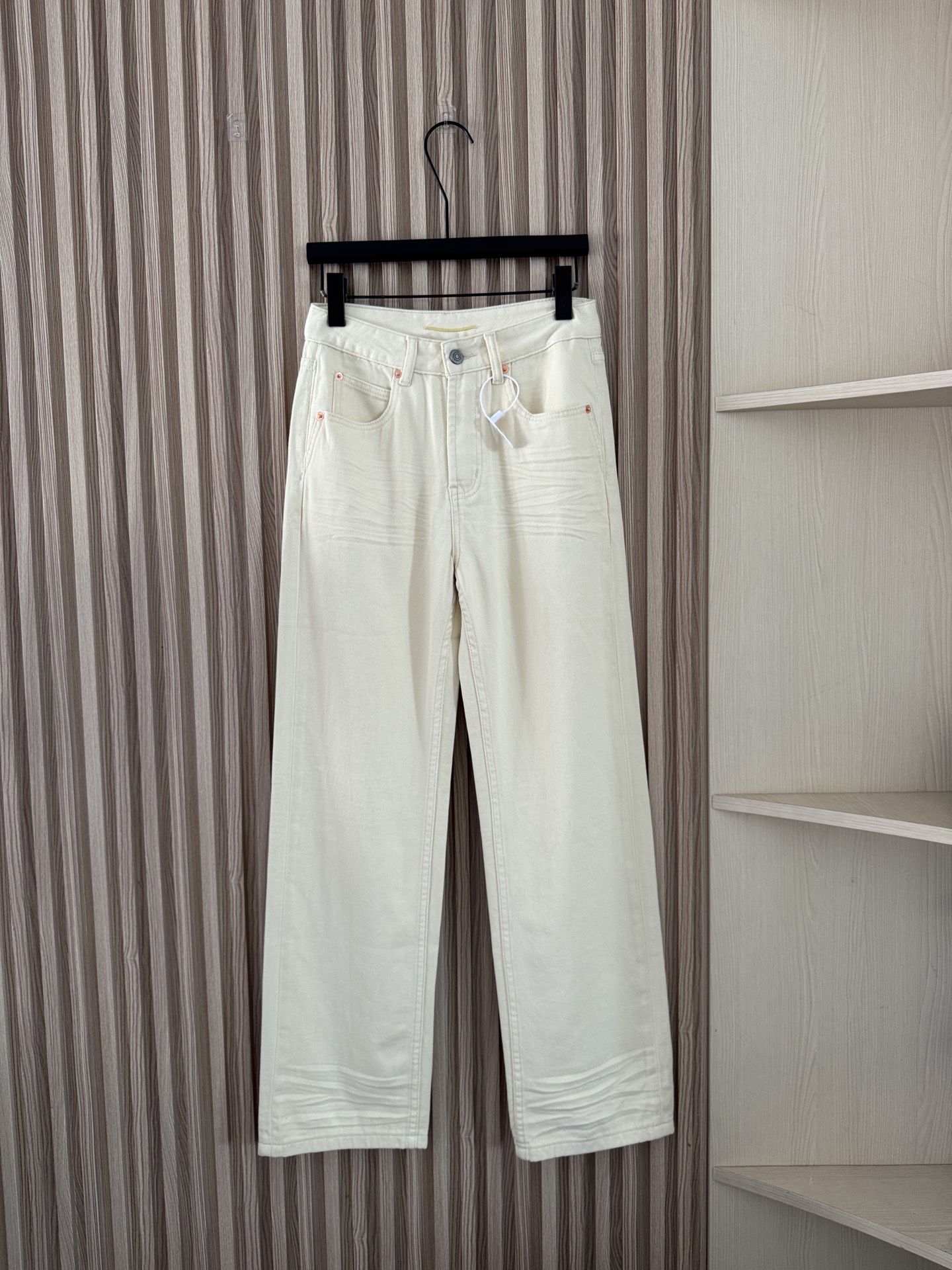 Saint Laurent Cream Straight Jeans