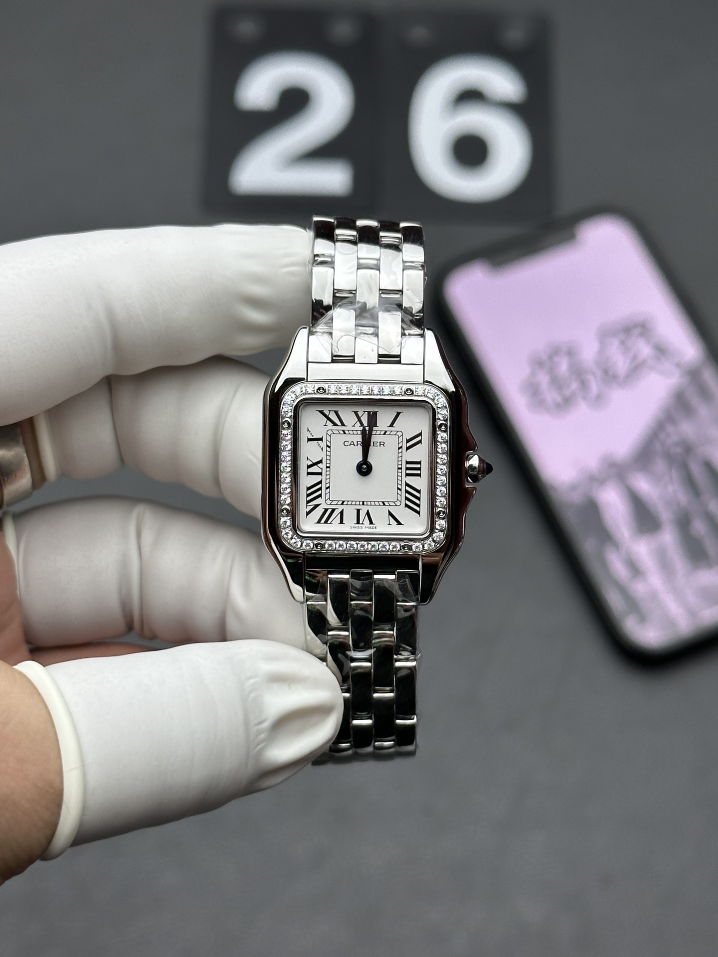 Cartier 卡地亚 石英钻圈猎豹 发货