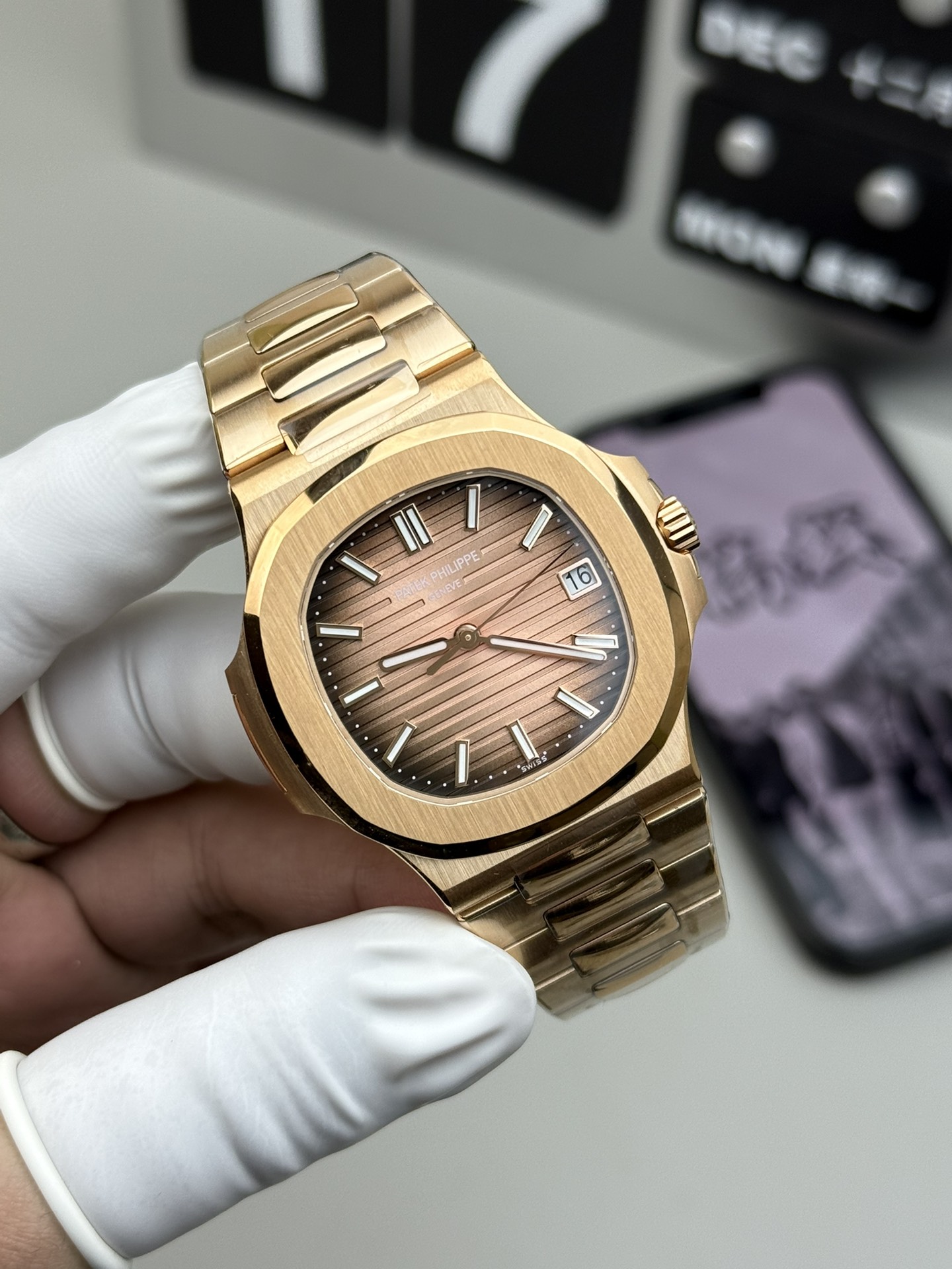 Patek Philippe 3K 玫瑰金鹦鹉螺