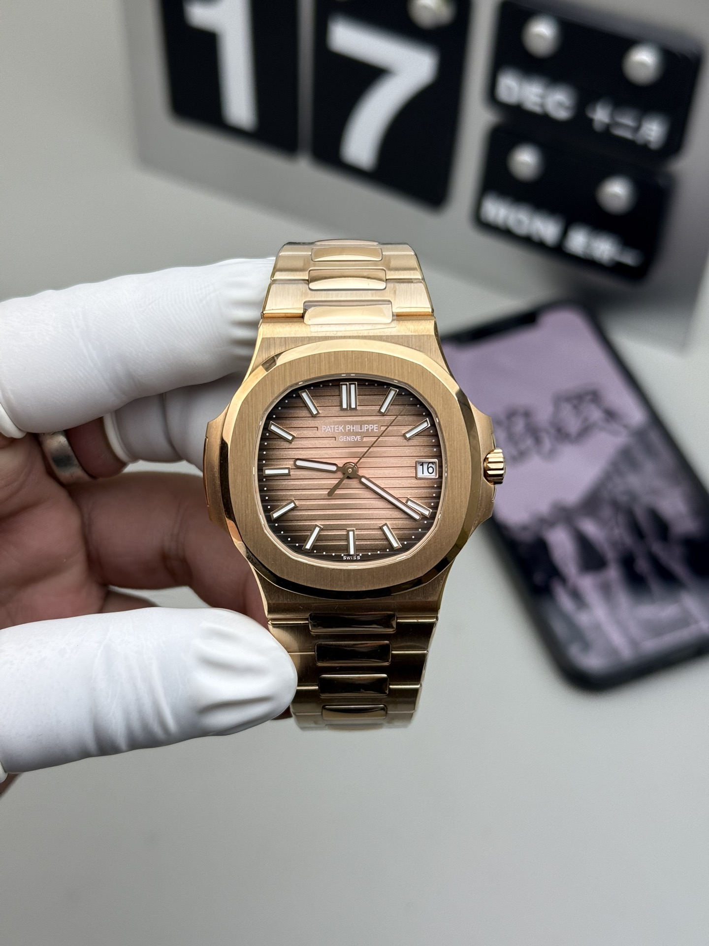 Patek Philippe 3K 玫瑰金鹦鹉螺