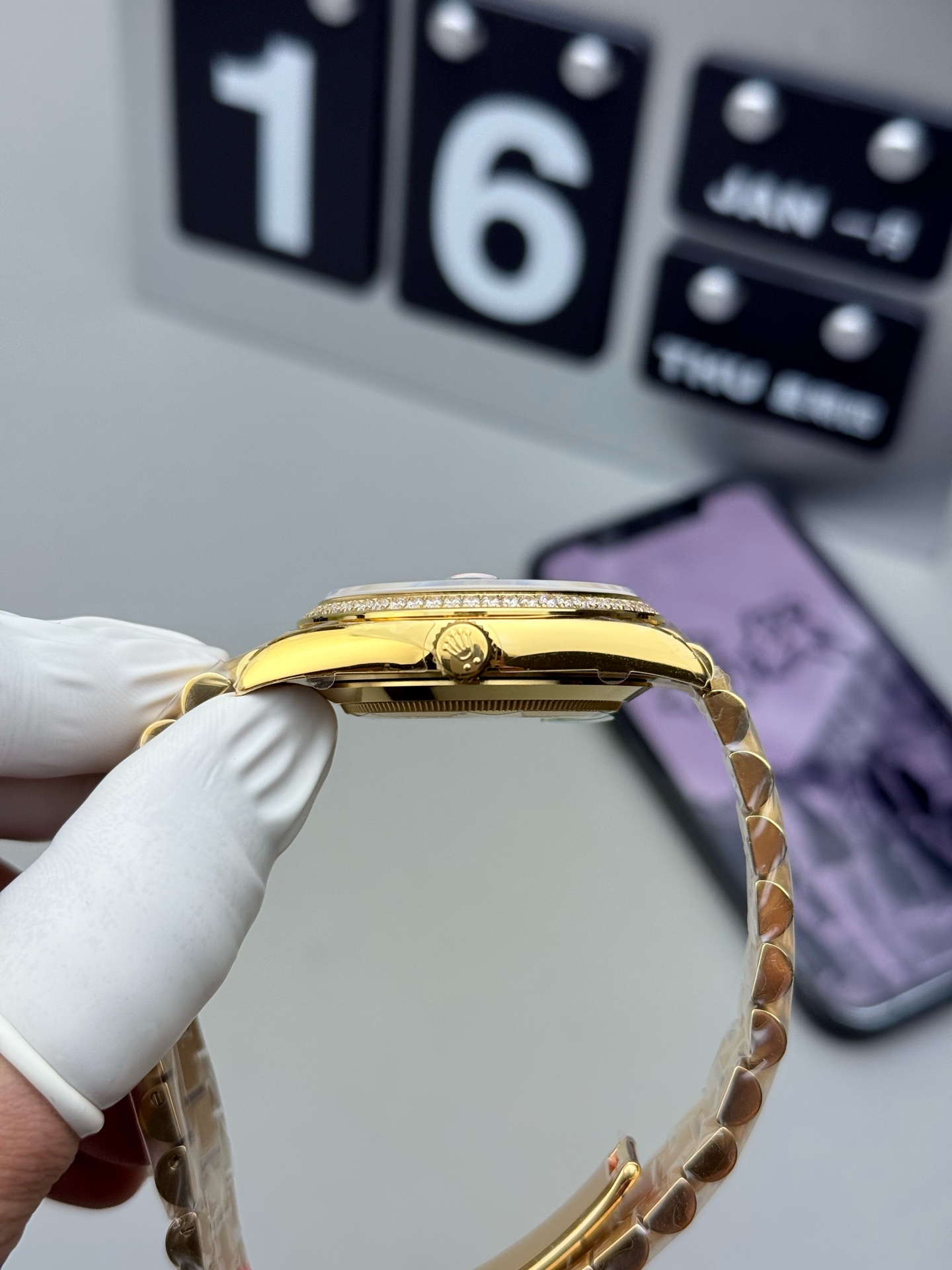 Rolex 钻圈配重黑冰糖