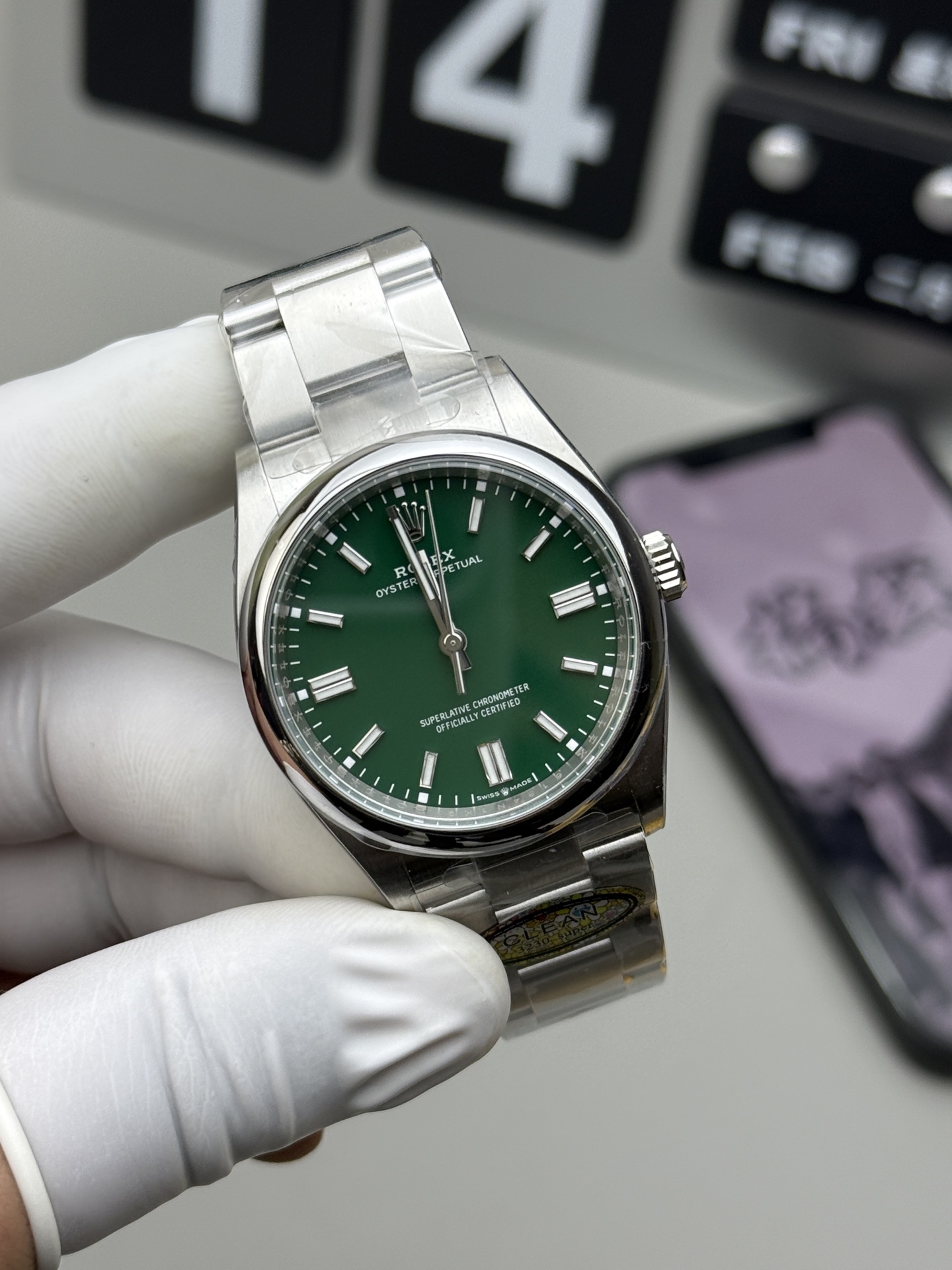 Rolex C 36mm绿恒动