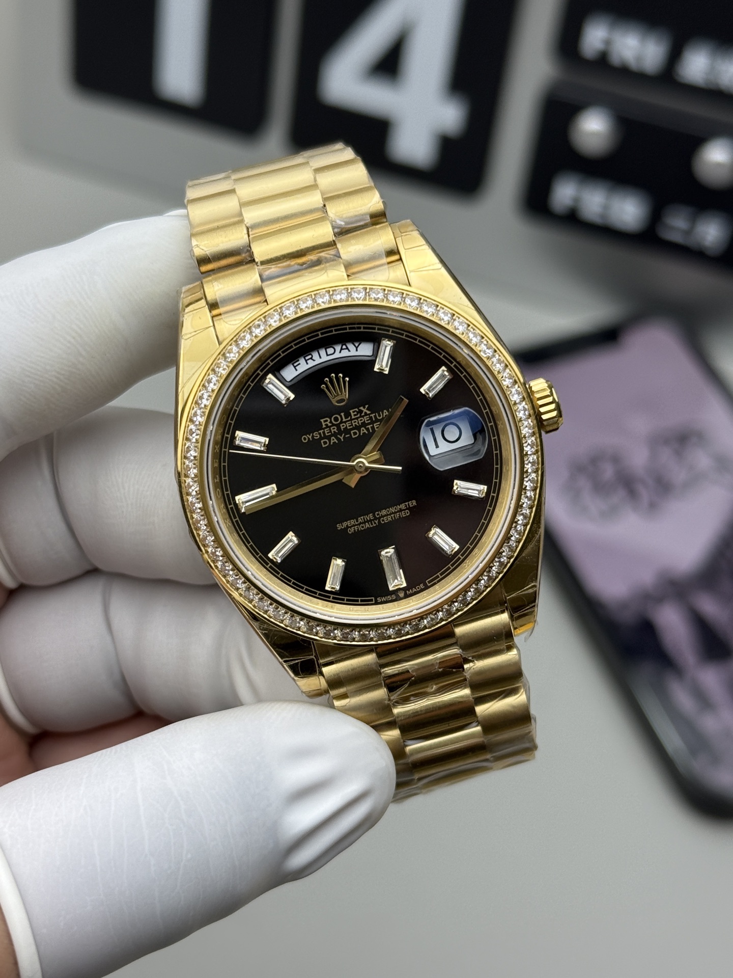 Rolex 钻圈配重黑冰糖