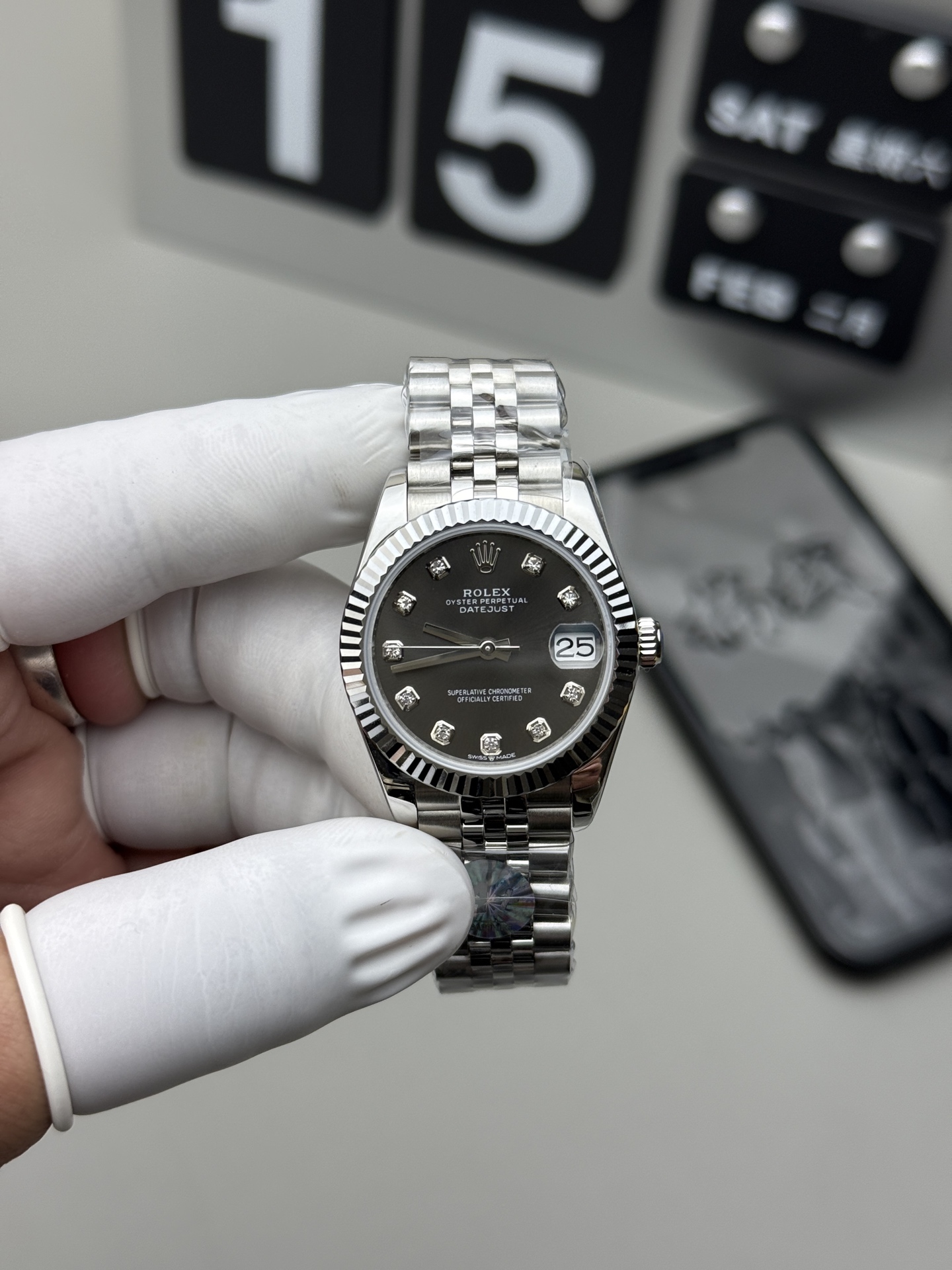 Rolex A+ 灰钻日志瑞士机芯