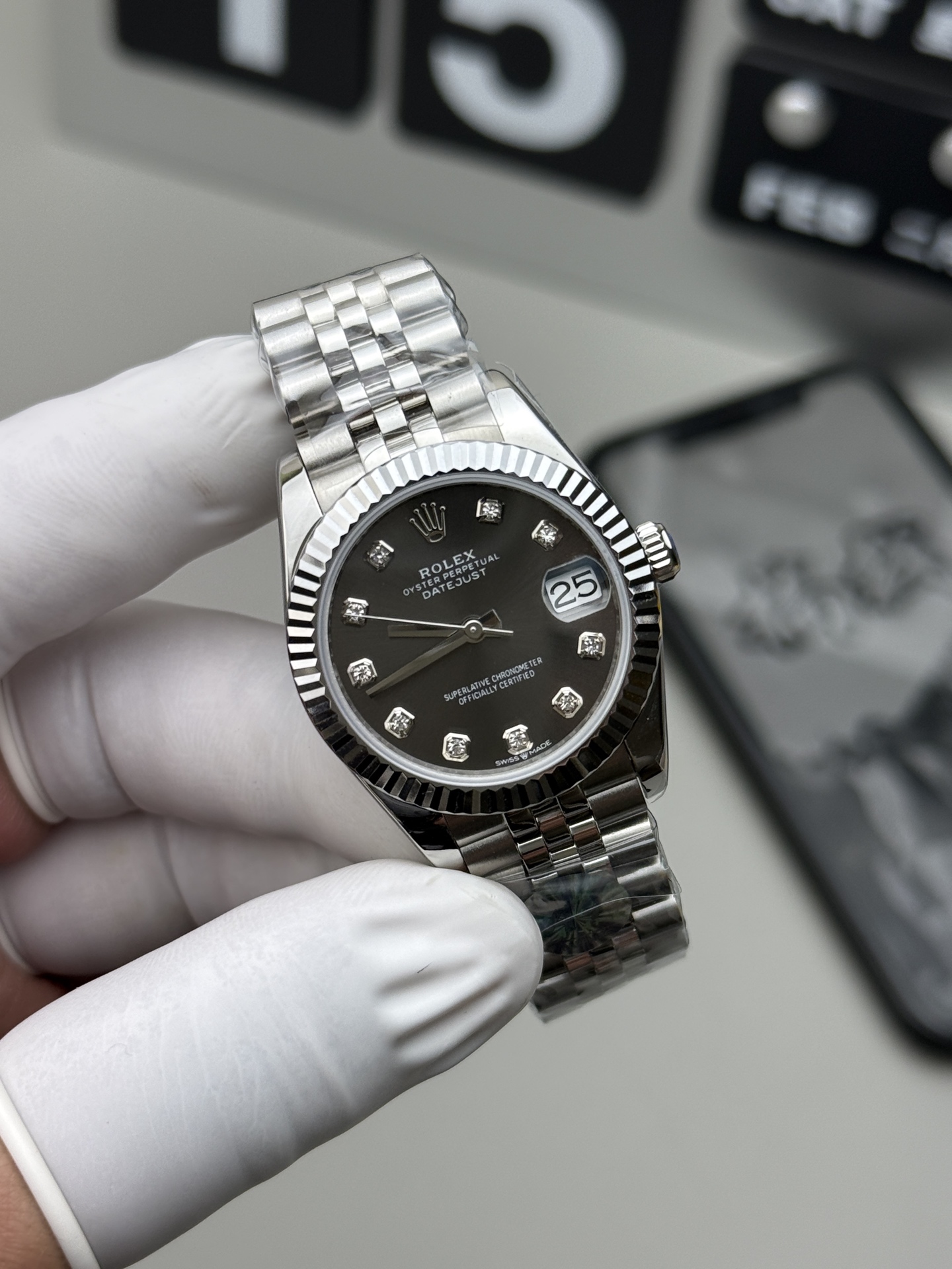 Rolex A+ 灰钻日志瑞士机芯